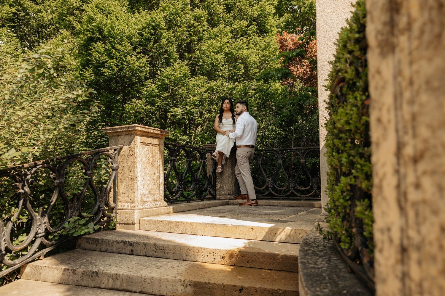 Italy inspired wedding. Engagement session in nature inspired by love and weddings. Philbrook museum of art in tulsa, oklahoma. bride to be.