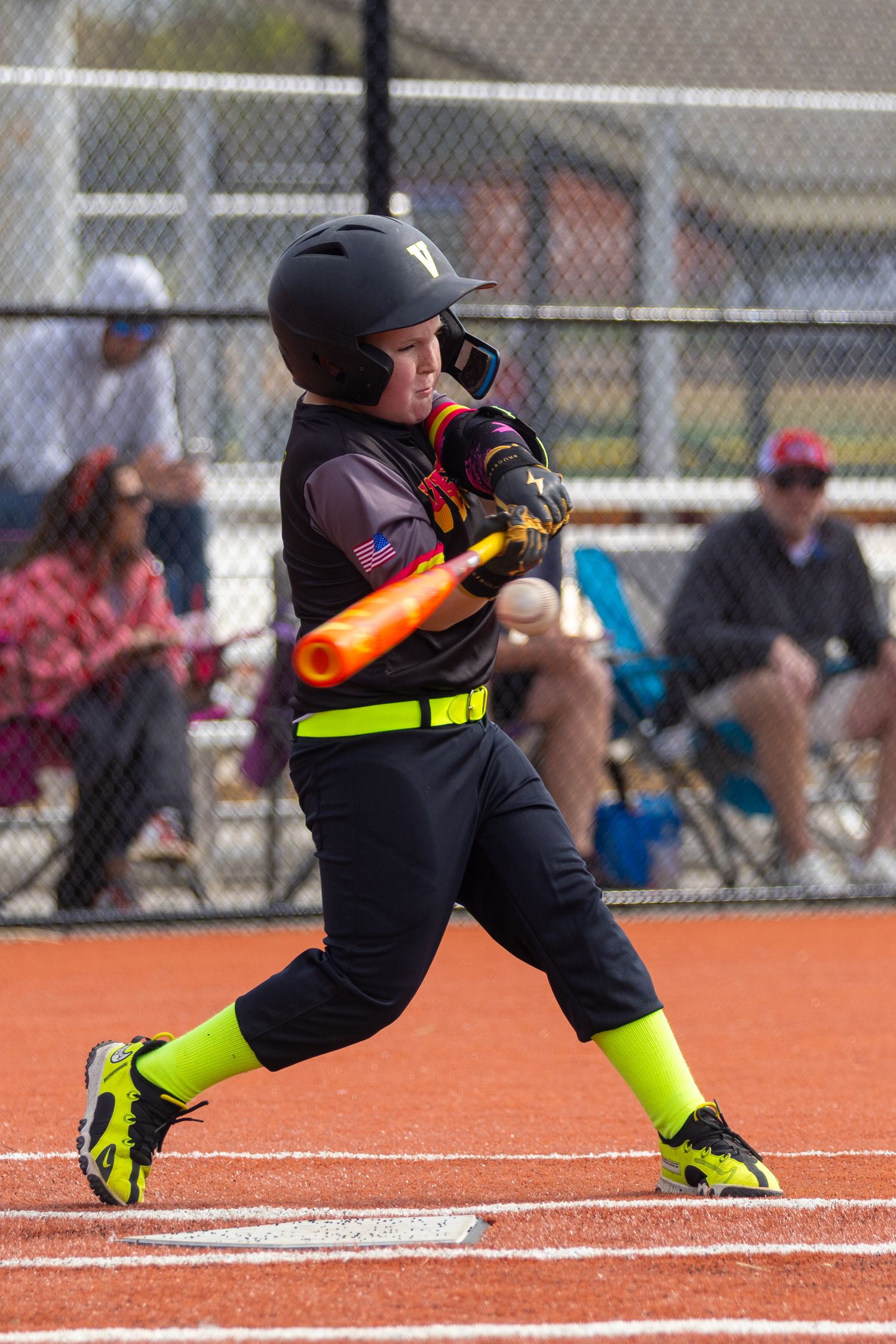 Baseball batter hitting