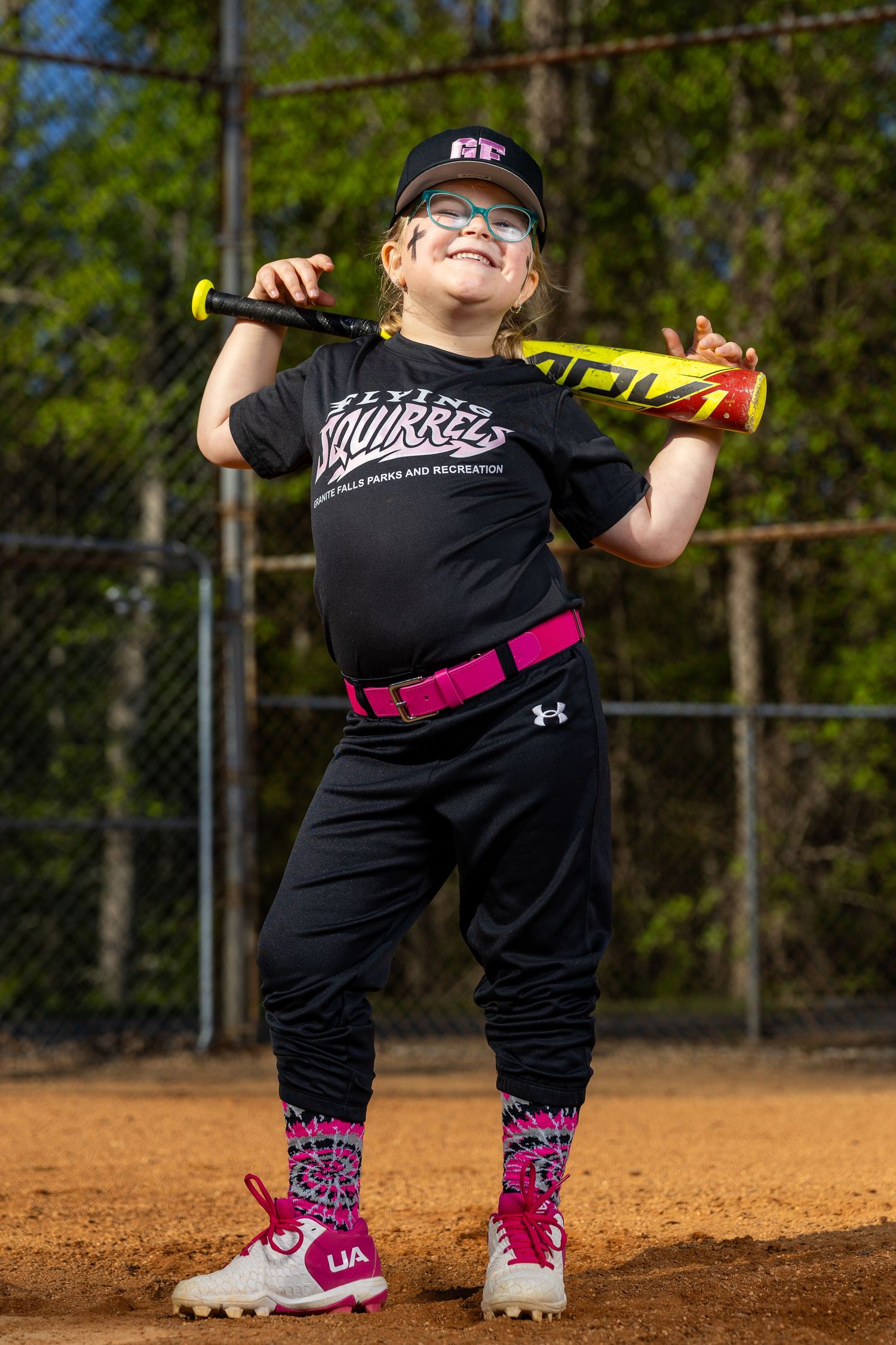 Dynamic Baseball Portrait