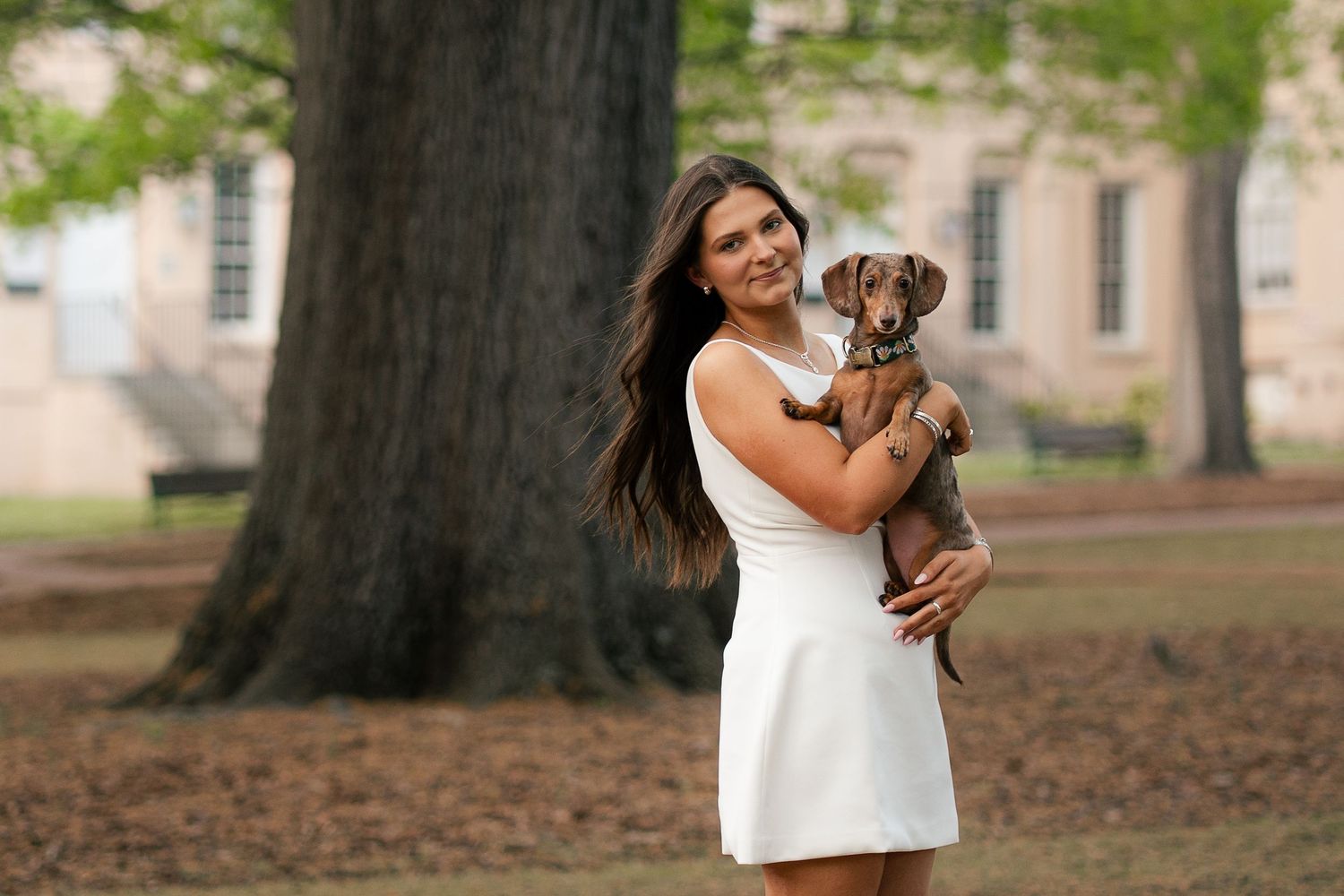 graduation photos with dog in Columbia, South Carolina