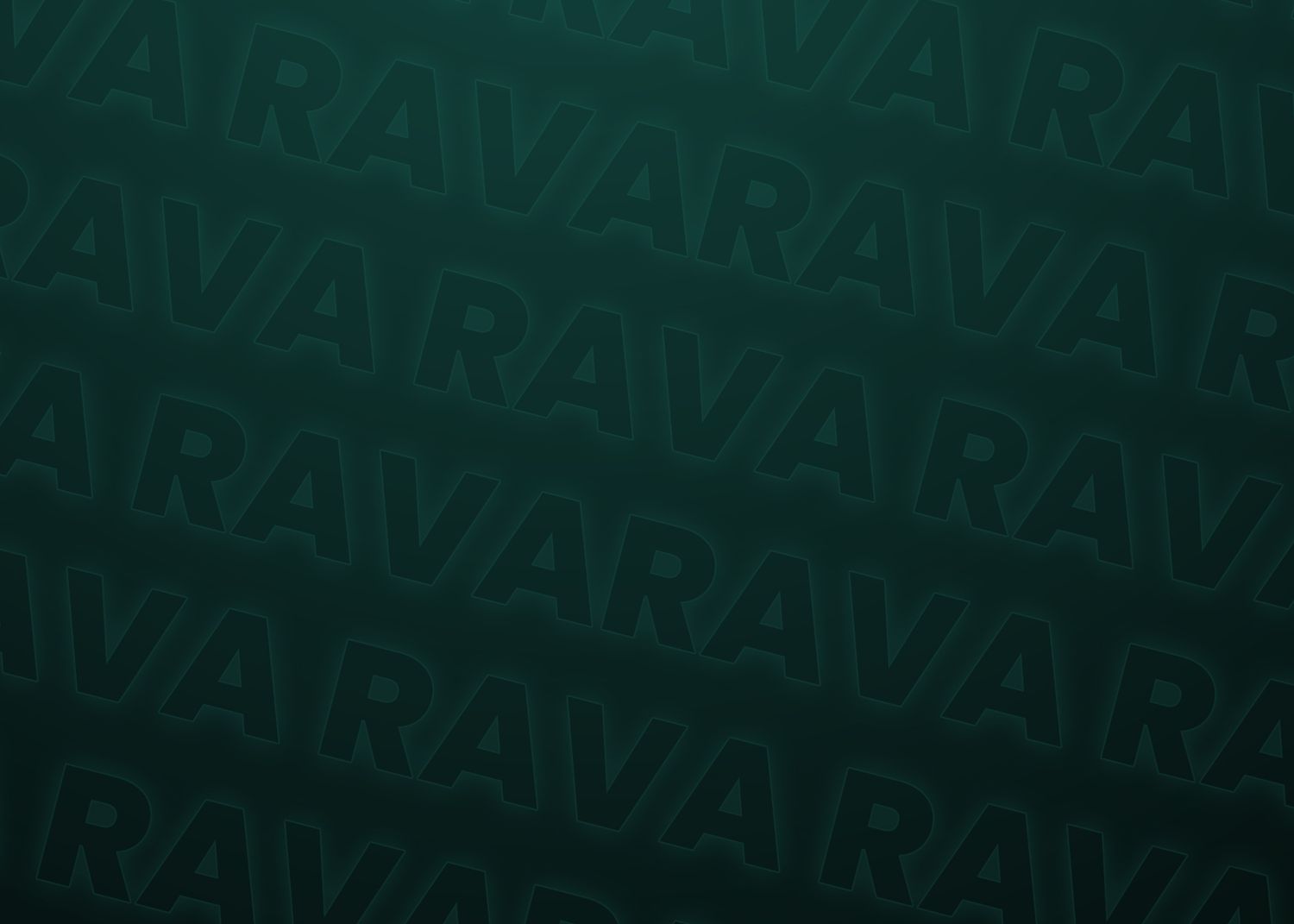 Dark green background with repeating diagonal text pattern creating a subtle textured effect. Portrava Creative Studios