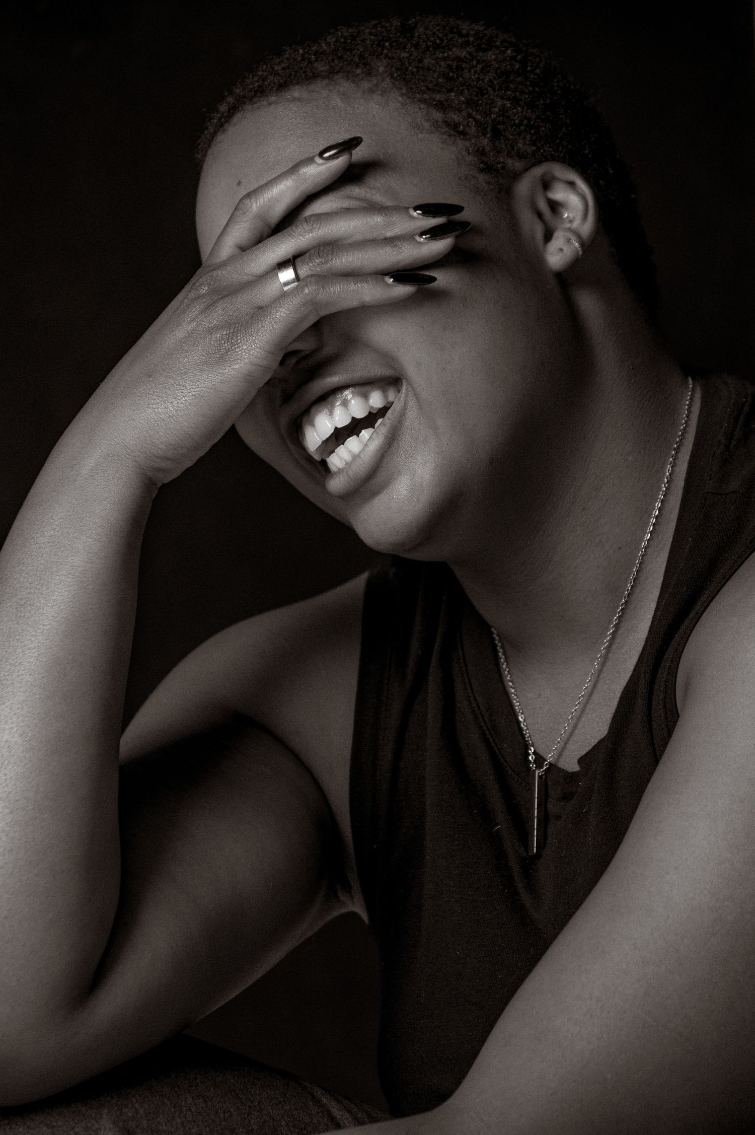 Boudoir, Charlotte Boudoir, Black Bodies, Black & white portraiture, B&W photography