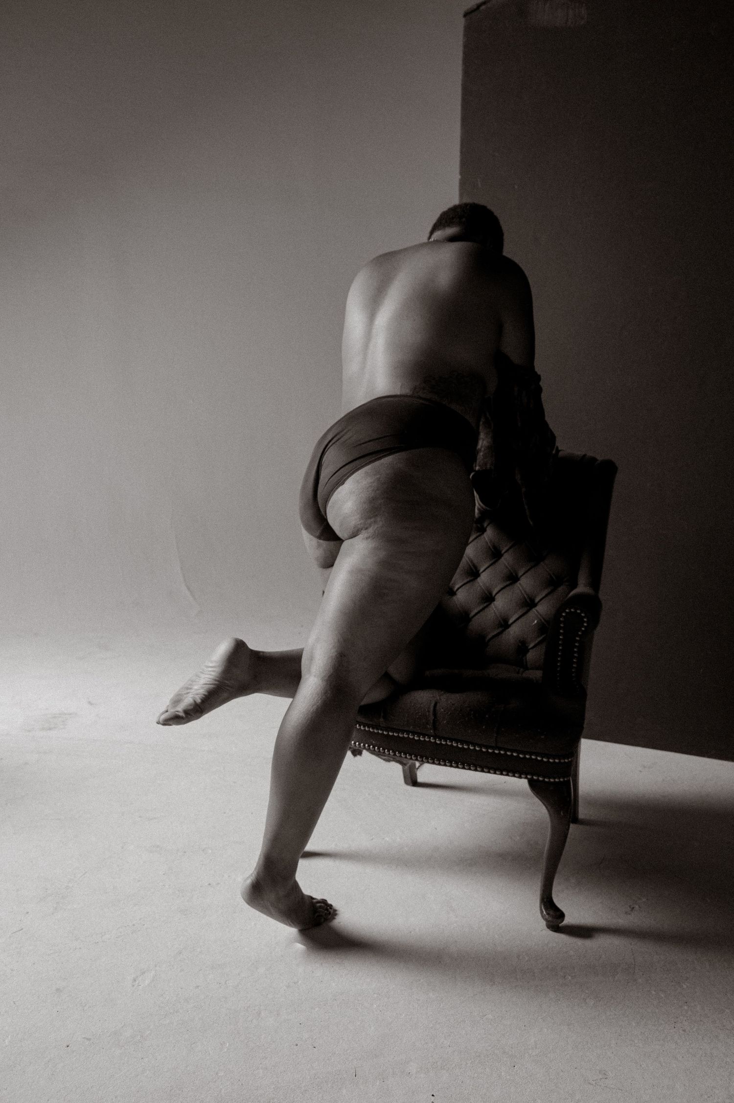 Boudoir, Charlotte Boudoir, Black Bodies, Black & white portraiture, B&W photography