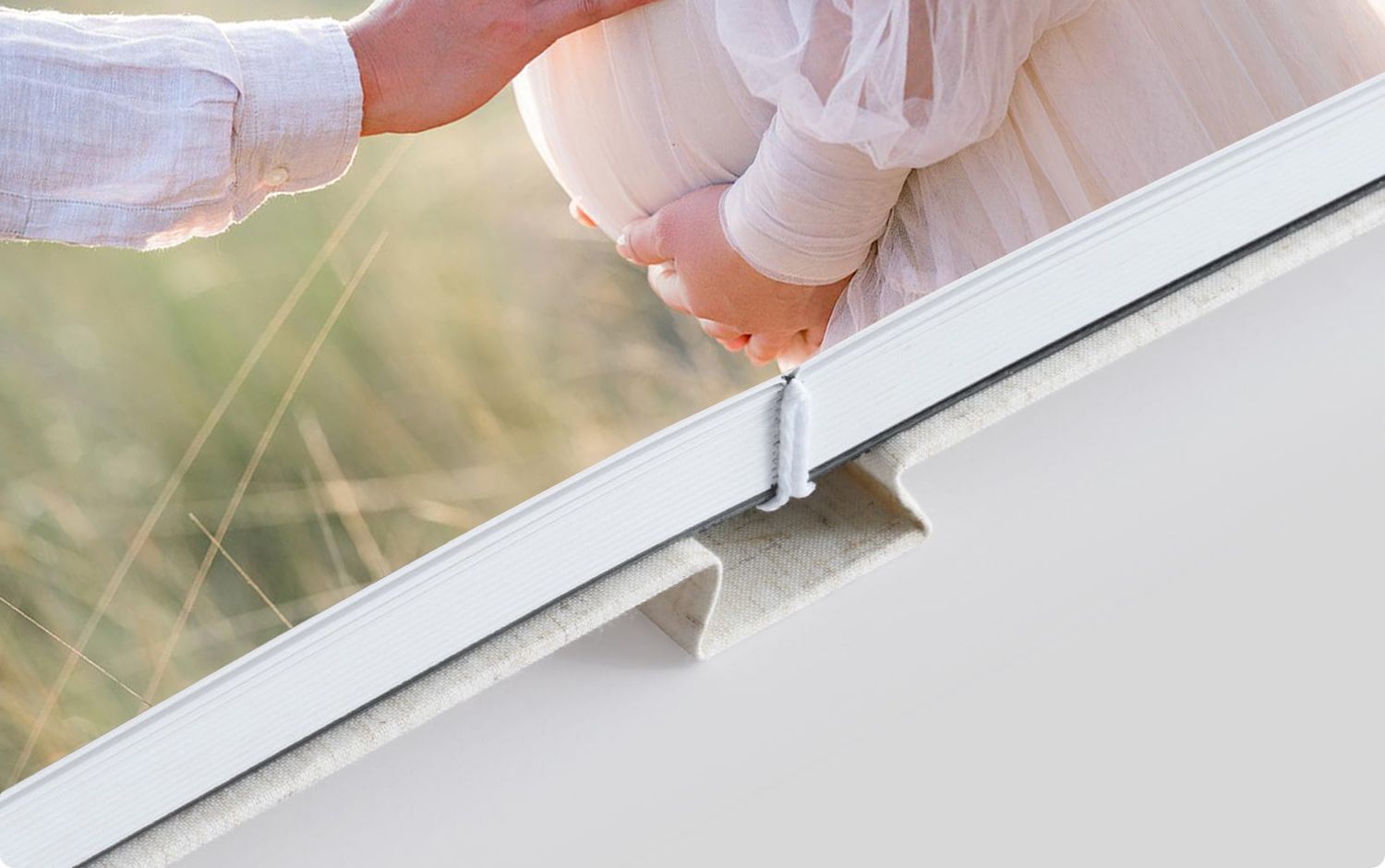 Step by step tutorial showing how to open and install a window screen frame.