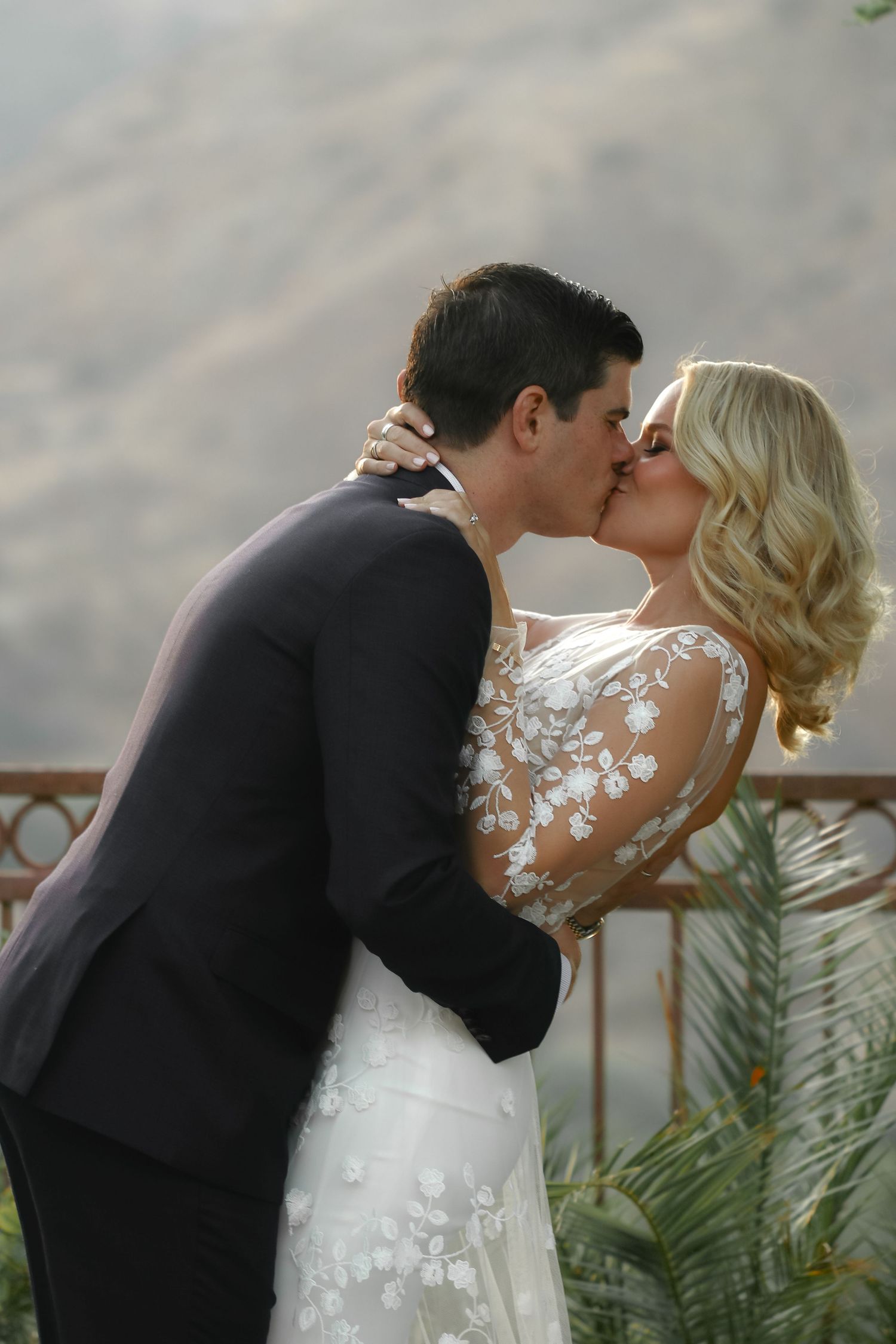 Wedding welcome dinner at the Bachelor Mansion in Agoura Hills, CA.
