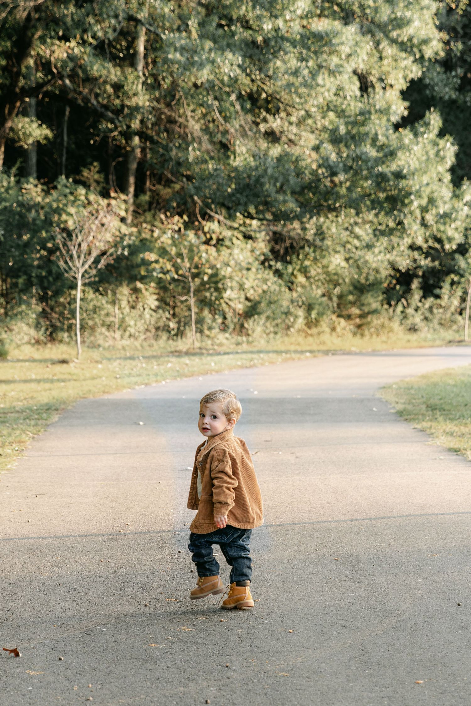Golden hour family session in Mooresville, NC.