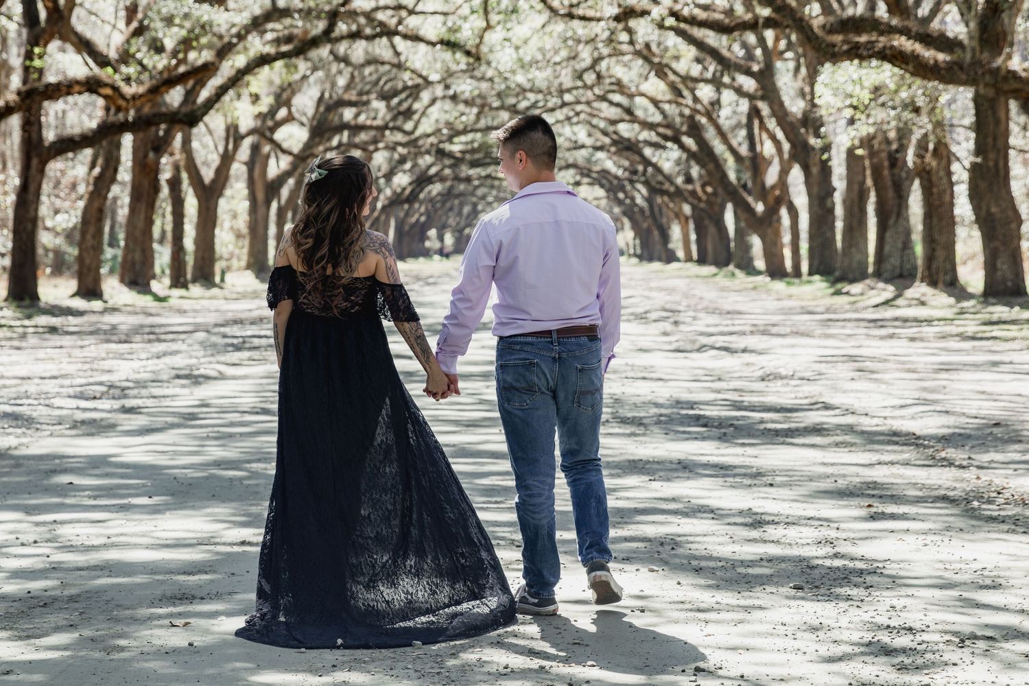 Maternity session at Wormsloe Plantation, Savannah GA.