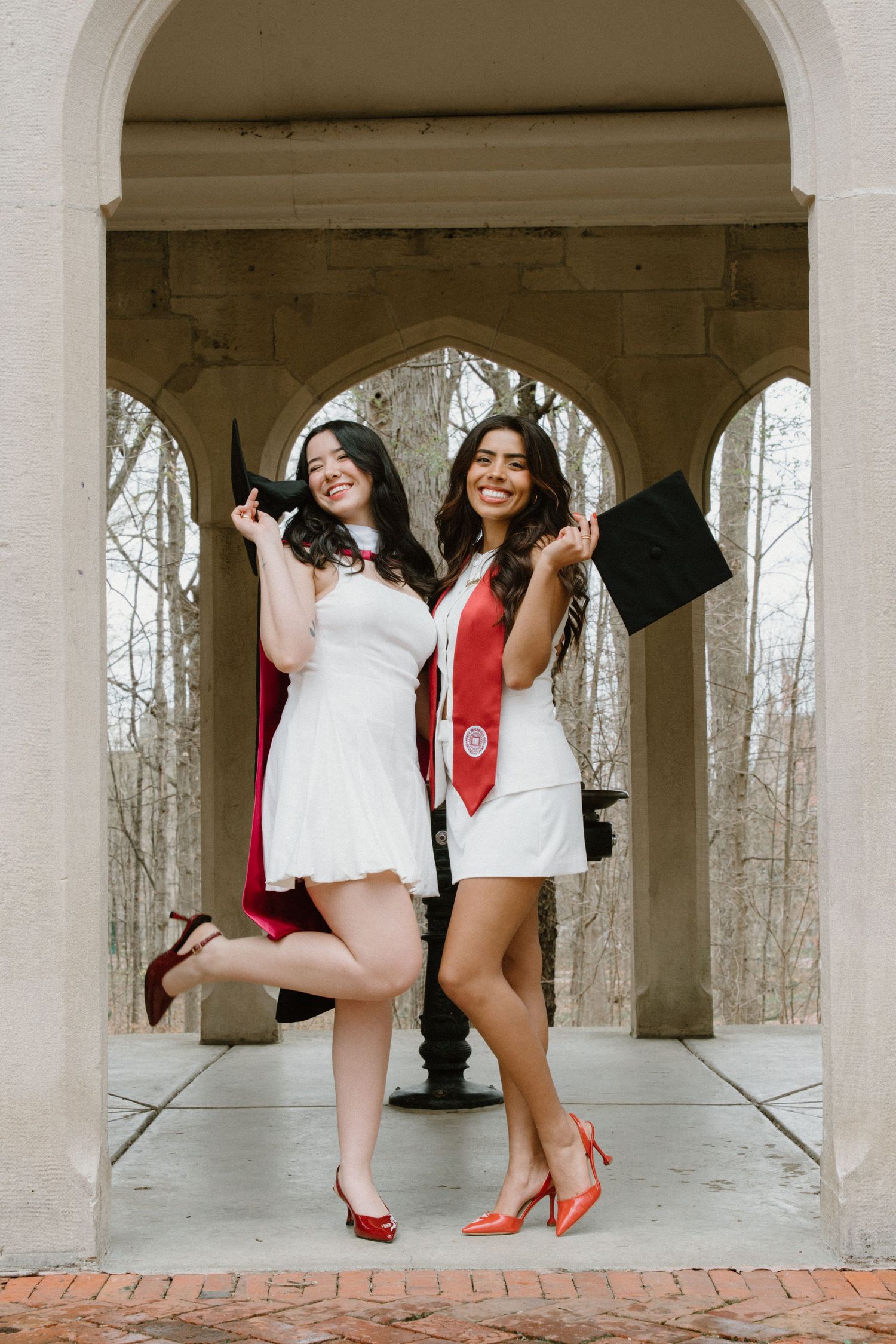 Editorial graduate photos at Indiana University campus in Bloomington, Indiana.