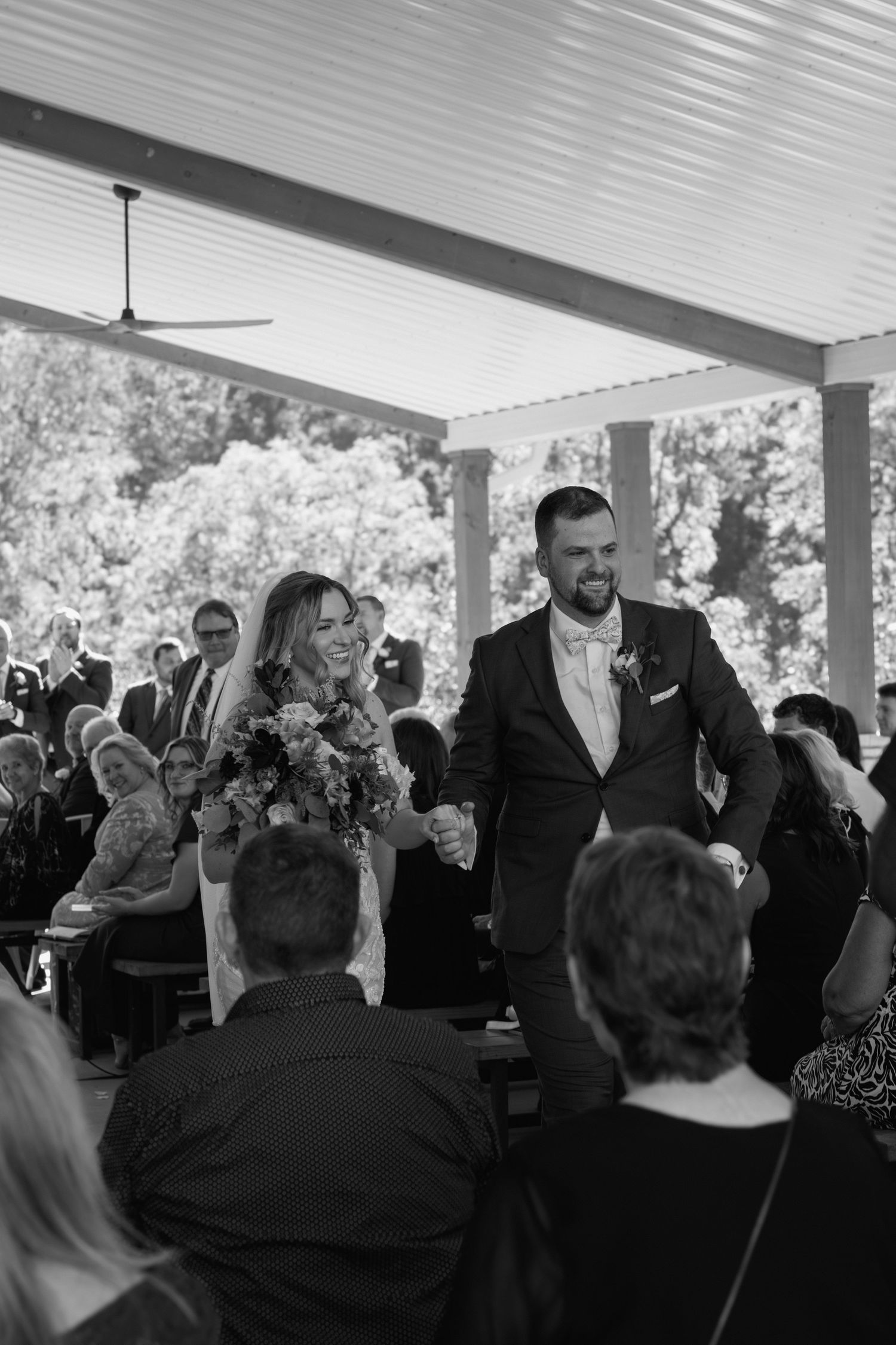 Timeless wedding photos at The Wilds wedding venue in Bloomington, Indiana.