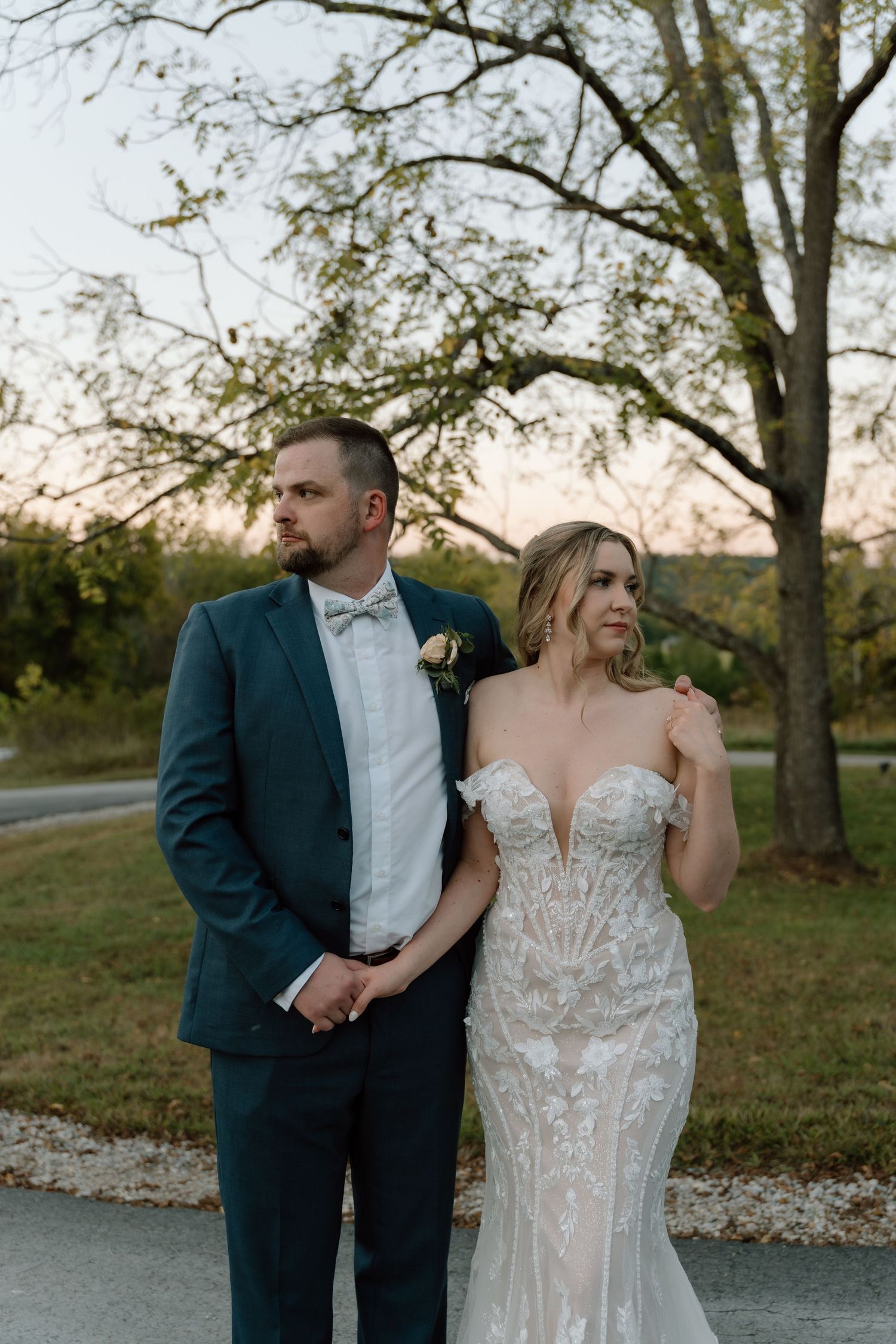 Timeless, true-to-color wedding photos of a couple at The Wilds wedding venue in Bloomington, IN.