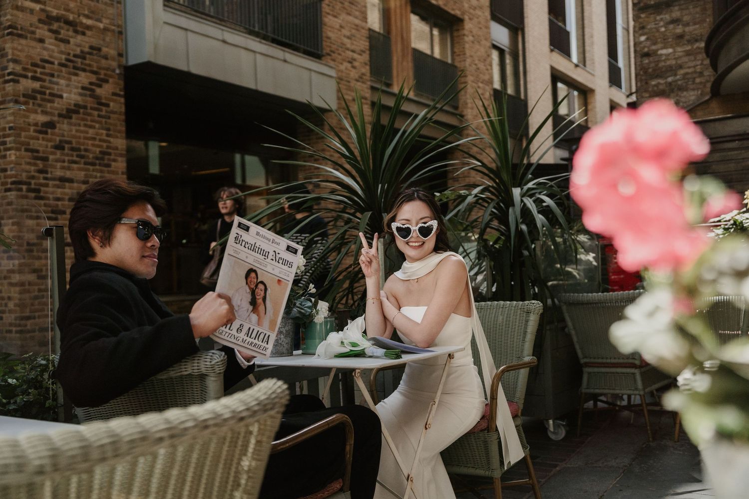 Small intimate wedding in London with natural documentary-style photography and emotional candid moments