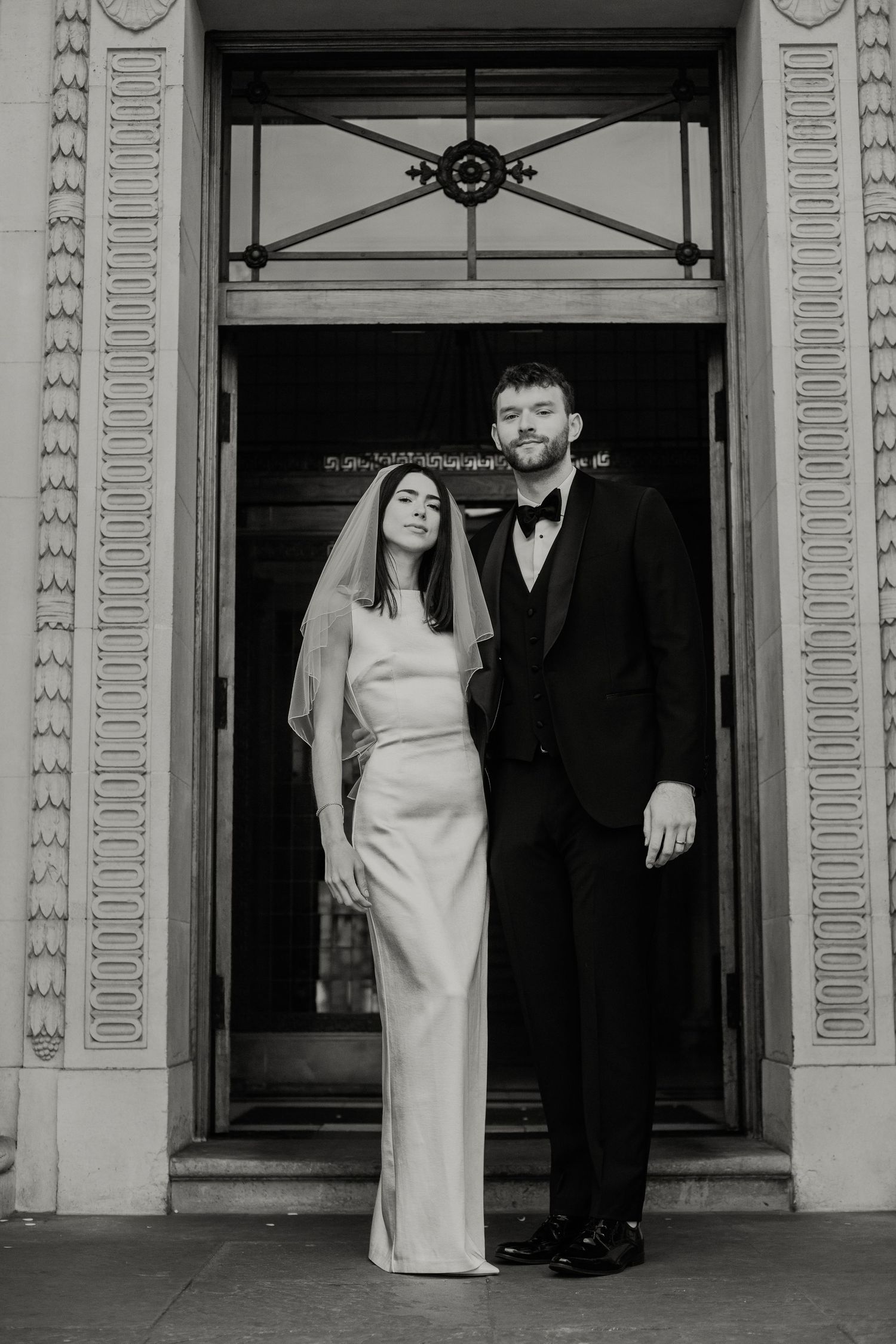 Small intimate wedding in London with natural documentary-style photography and emotional candid moments Old Marylebone Townhall Wedding