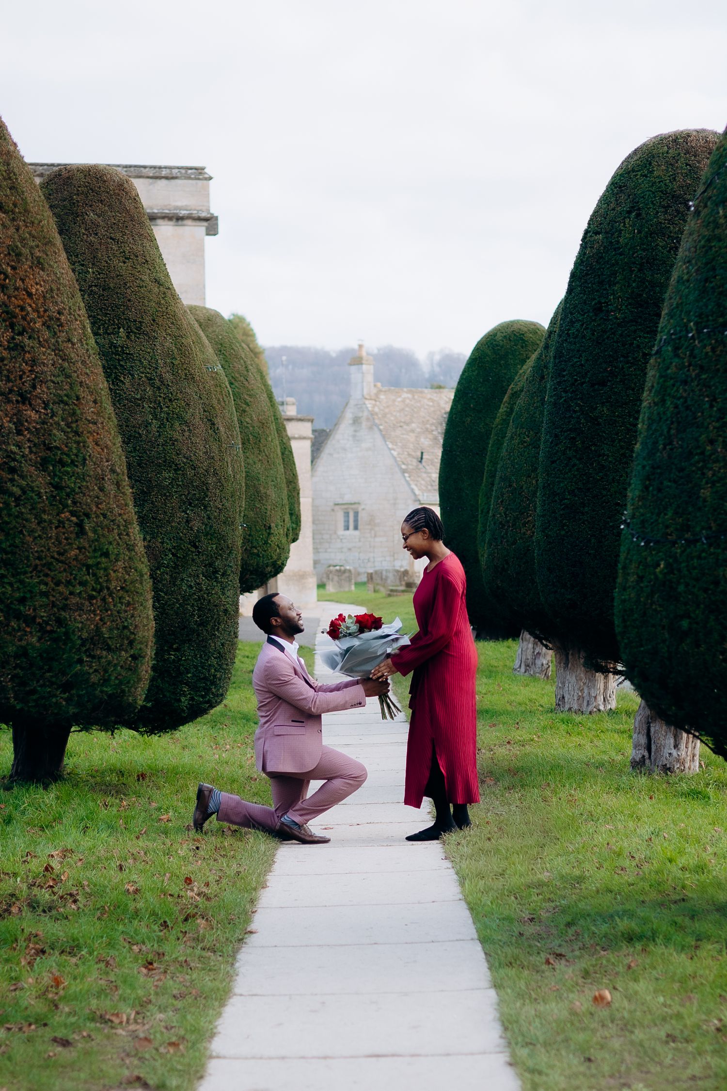 Painswick proposal photography in the Cotswolds.