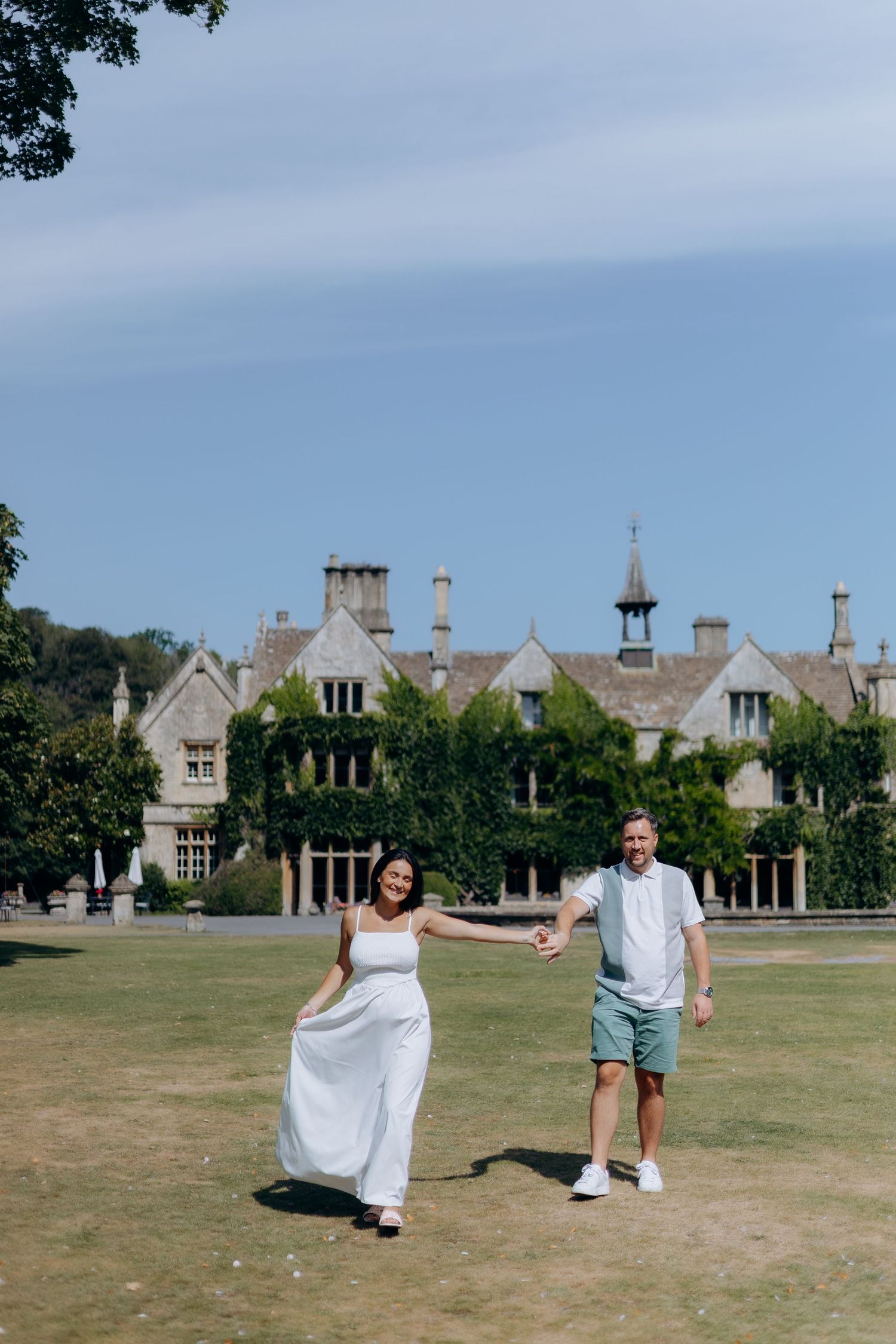 Castle Combe proposal photography.