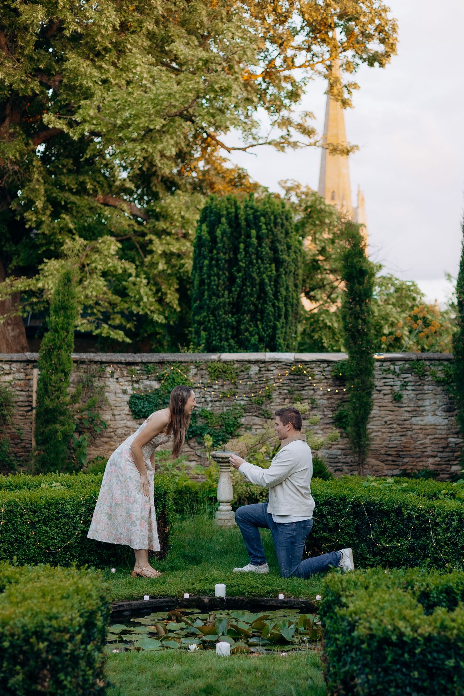 Surprise proposal photography in the Cotswolds.