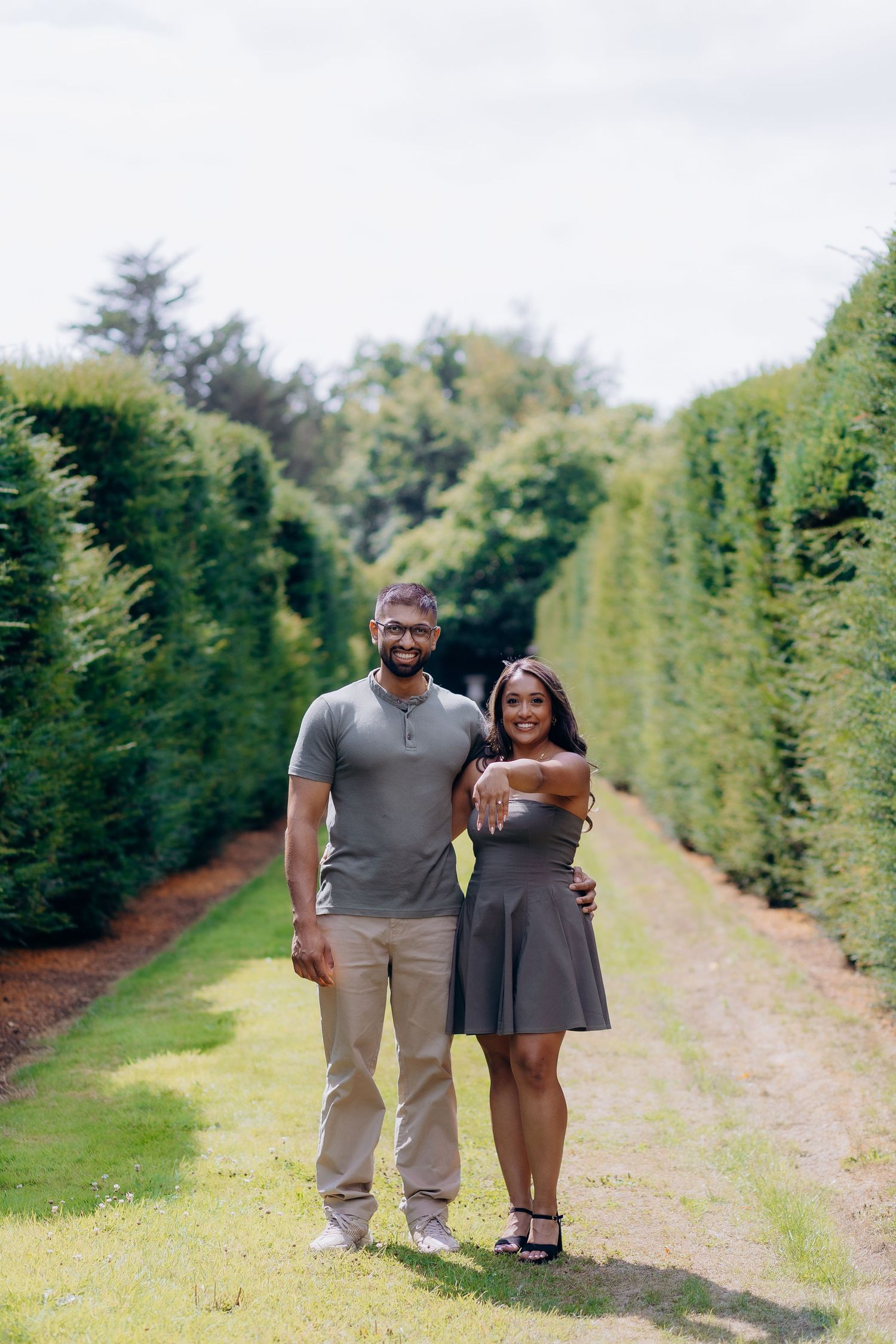 Miserden Gardens engagement photography.