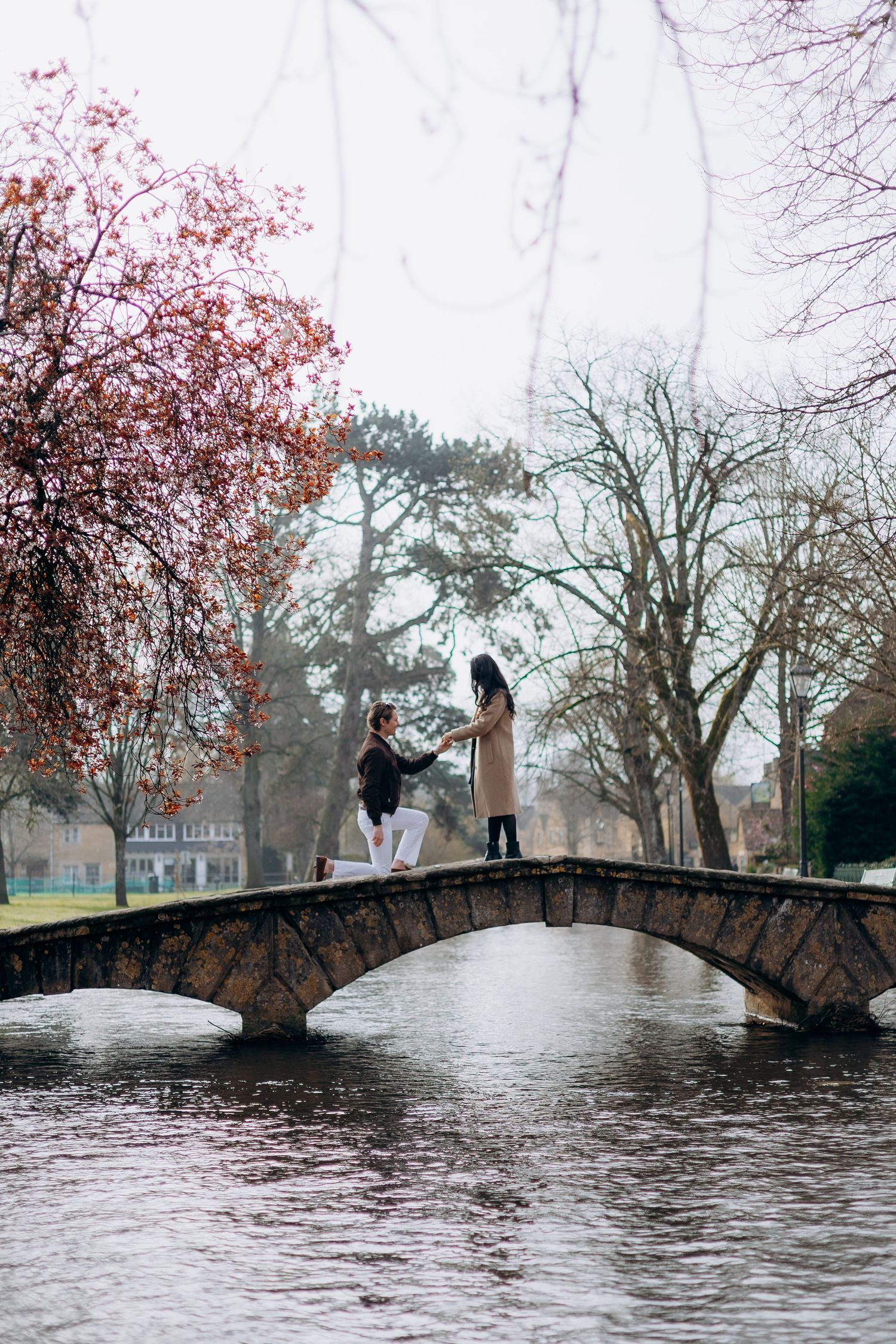 Bourton on the Water is a beautiful Cotswolds proposal location.