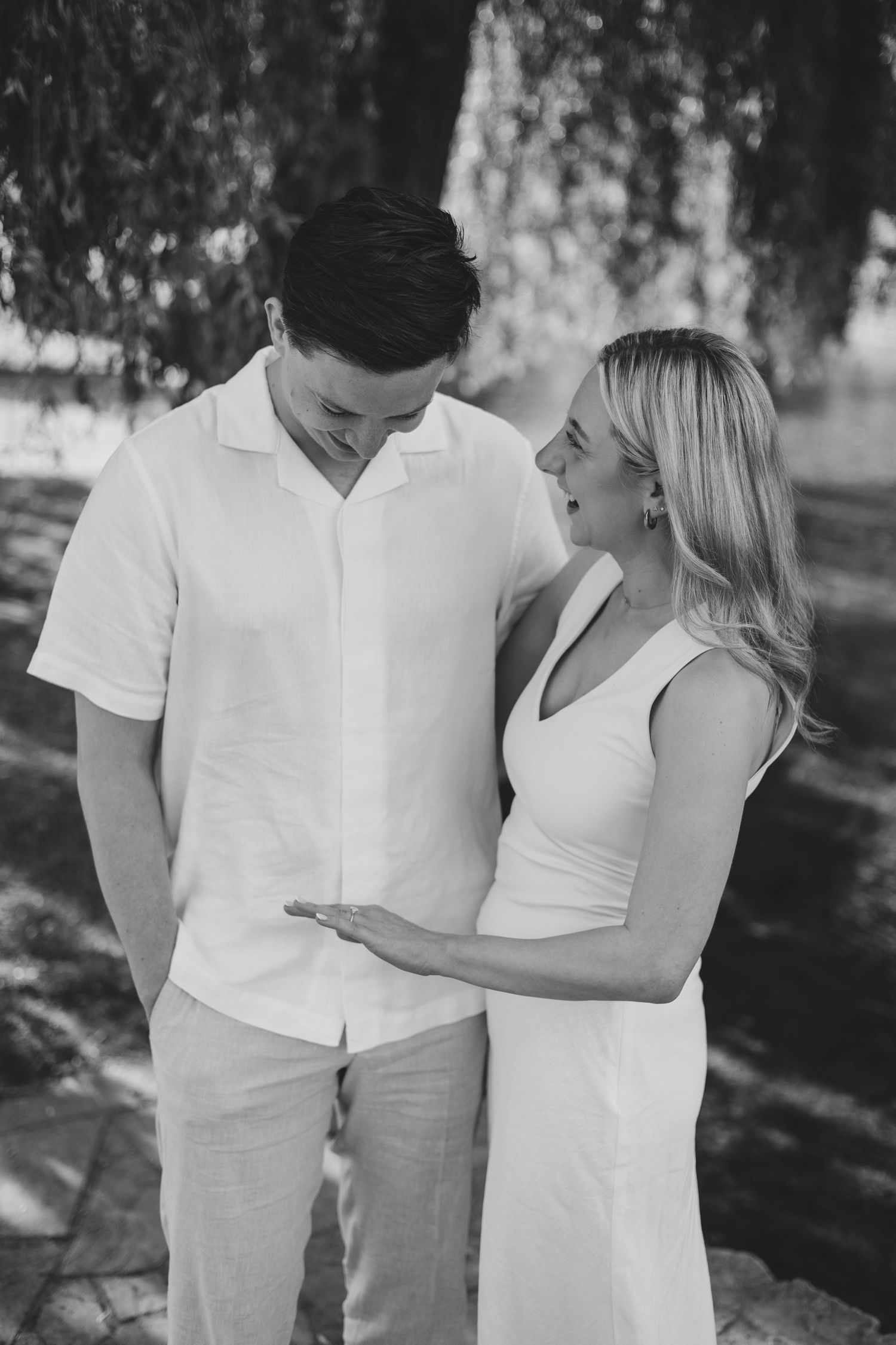 Surprise engagement in the Cotswolds photographed professionally.