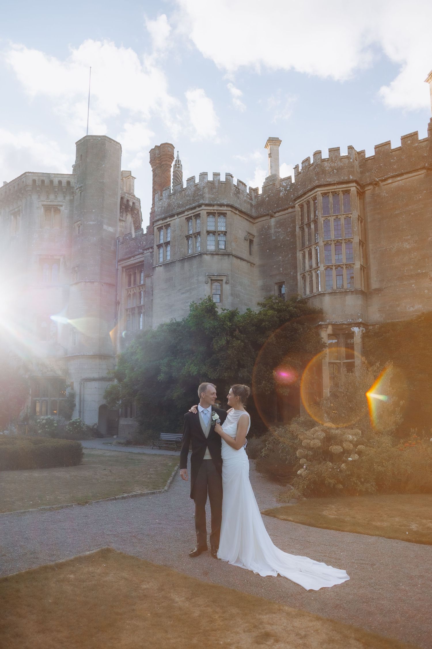 Historic castle wedding at Thornbury Castle.