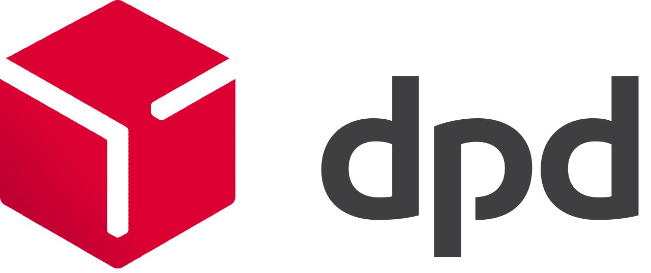 DPD logo featuring a bold red 3D box icon alongside the lowercase dark gray DPD brand name.