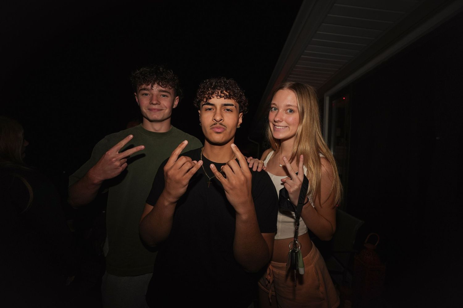 freinds at birthday party
