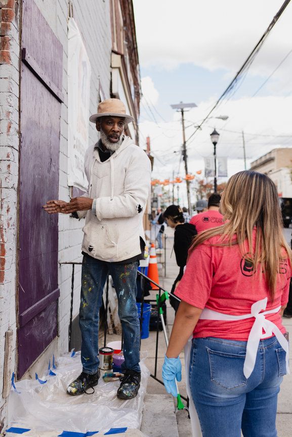 Community volunteer nonprofit event photographed in Camden NJ