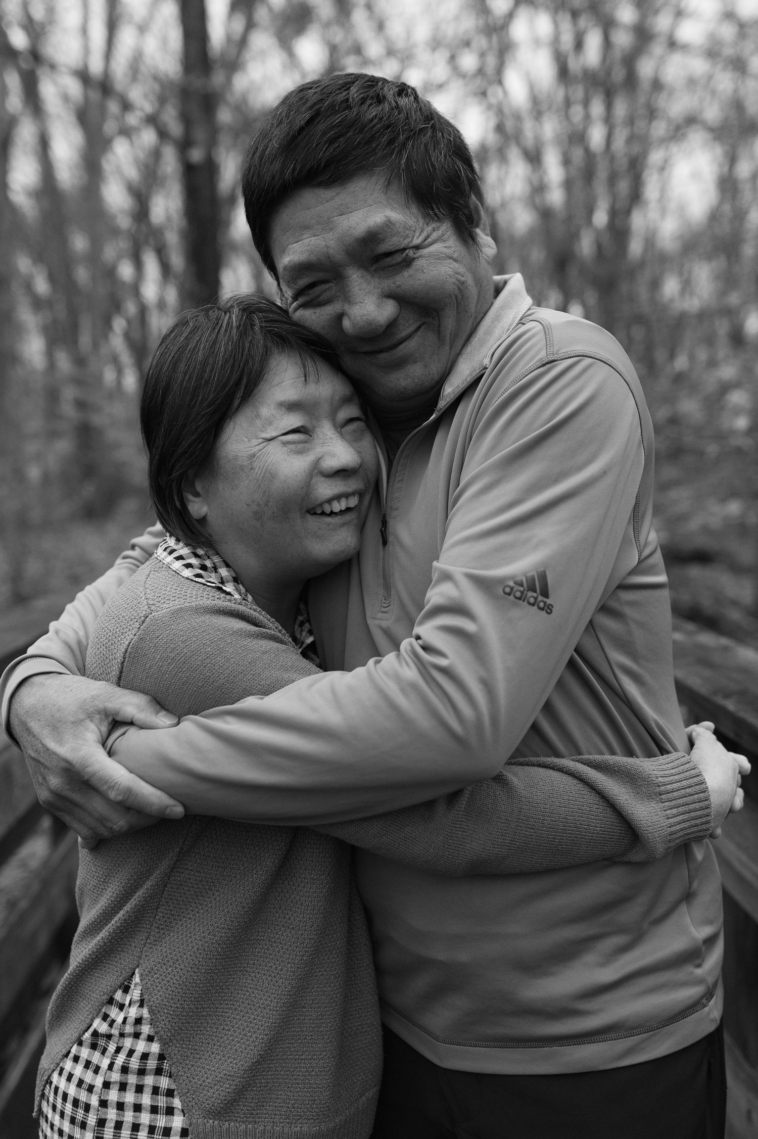 Senior couple embracing documentary family photography Cherry Hill NJ