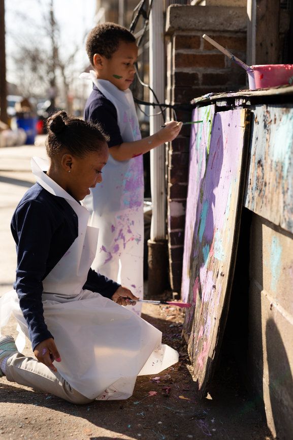Community volunteer nonprofit event photographed in Camden NJ