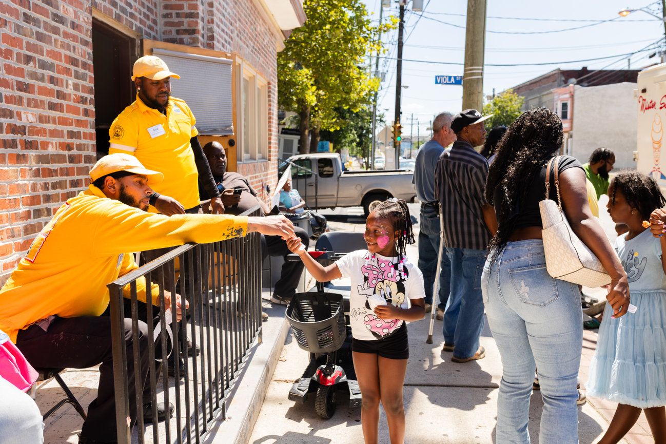 Community volunteer nonprofit event photographed in Camden NJ