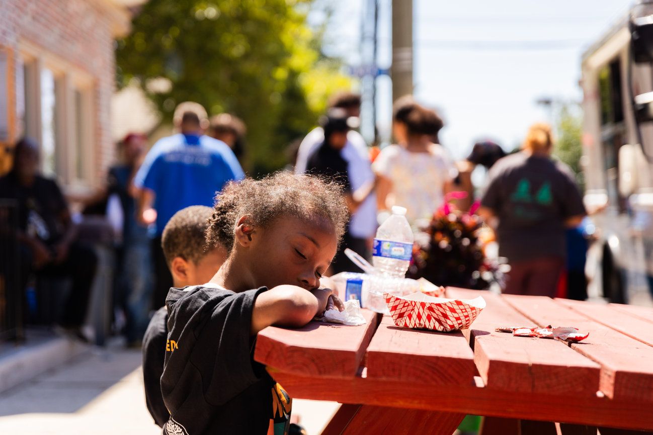 Community volunteer nonprofit event photographed in Camden NJ
