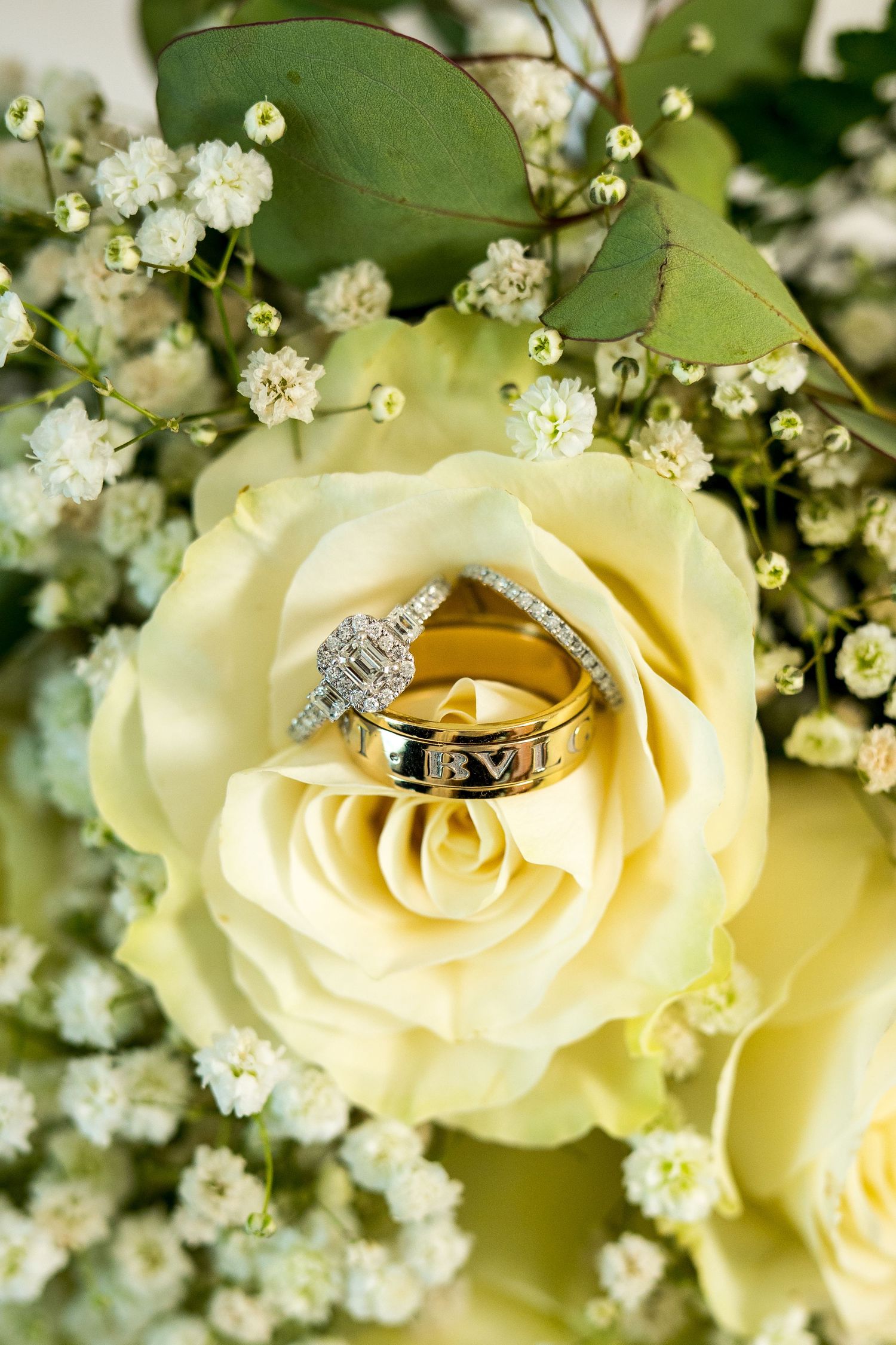 Wedding rings captured in St Lucia, symbolizing love, unity, and the beginning of a lifelong journey together