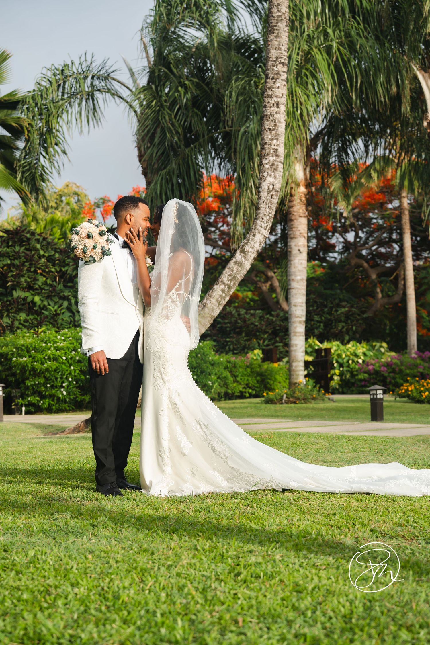 Happy wedding couple in St Lucia during couples photoshoot, capturing real emotion, connection, and authentic moments together. Sandals