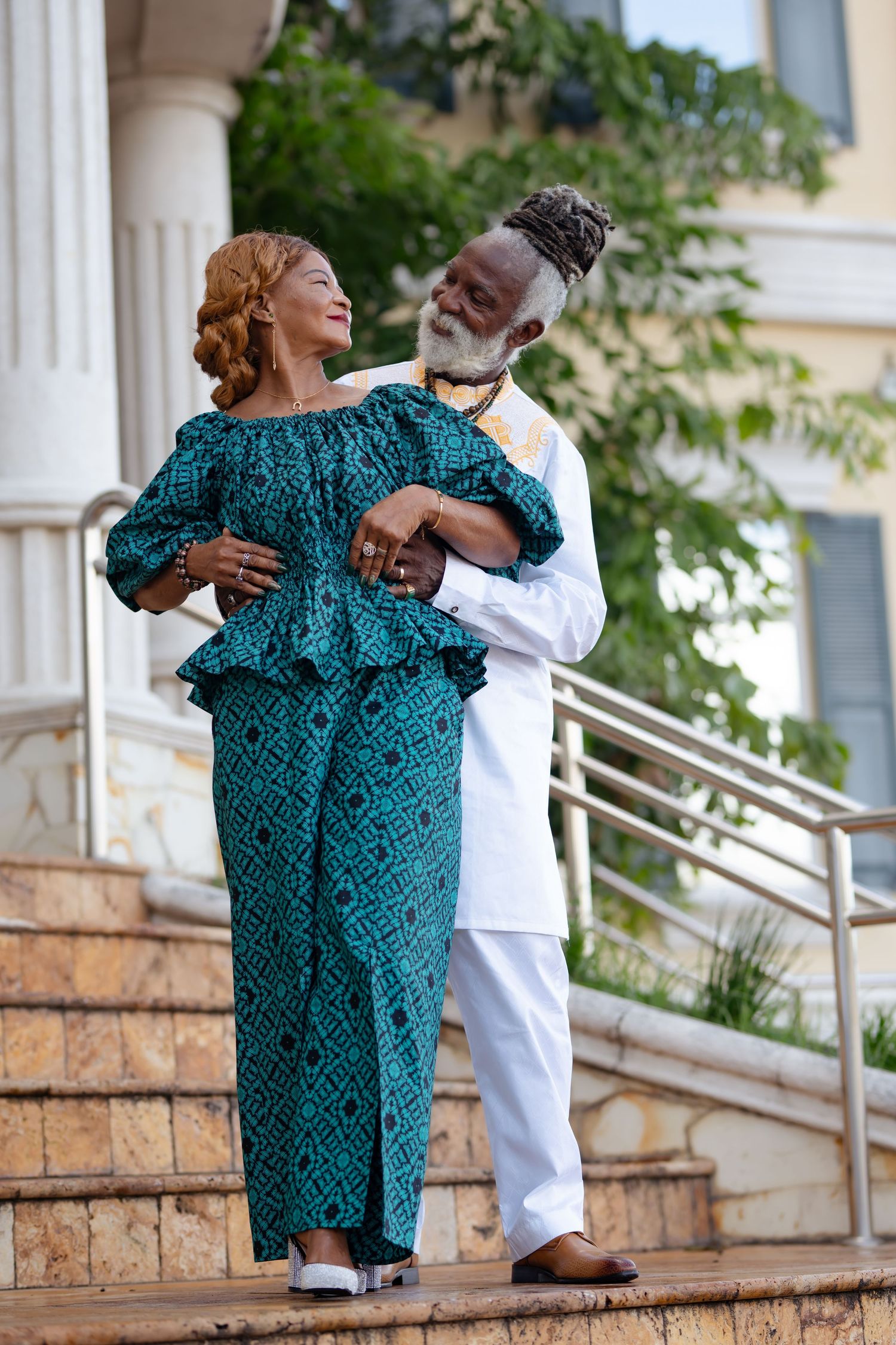 Happy couple in St Lucia during couples photoshoot, capturing real emotion, connection, and authentic moments together