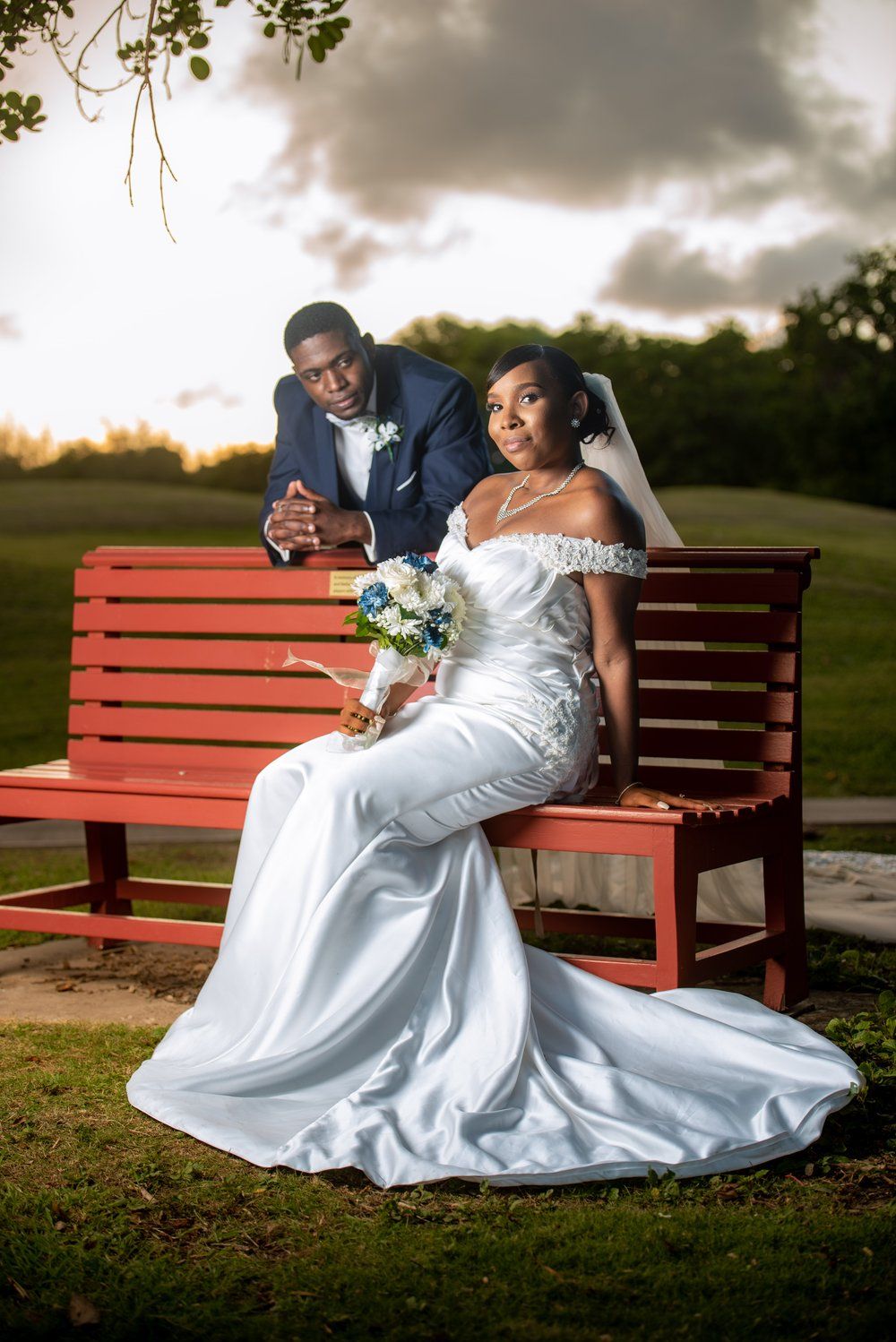 Happy wedding couple in St Lucia during couples photoshoot, capturing real emotion, connection, and authentic moments together