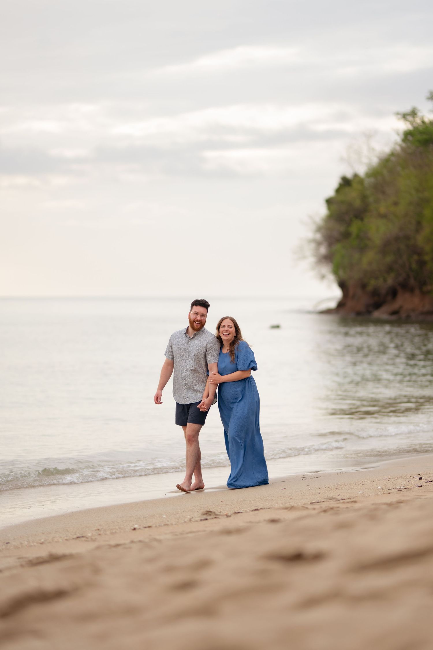 Happy couple in St Lucia during couples photoshoot, capturing real emotion, connection, and authentic moments together