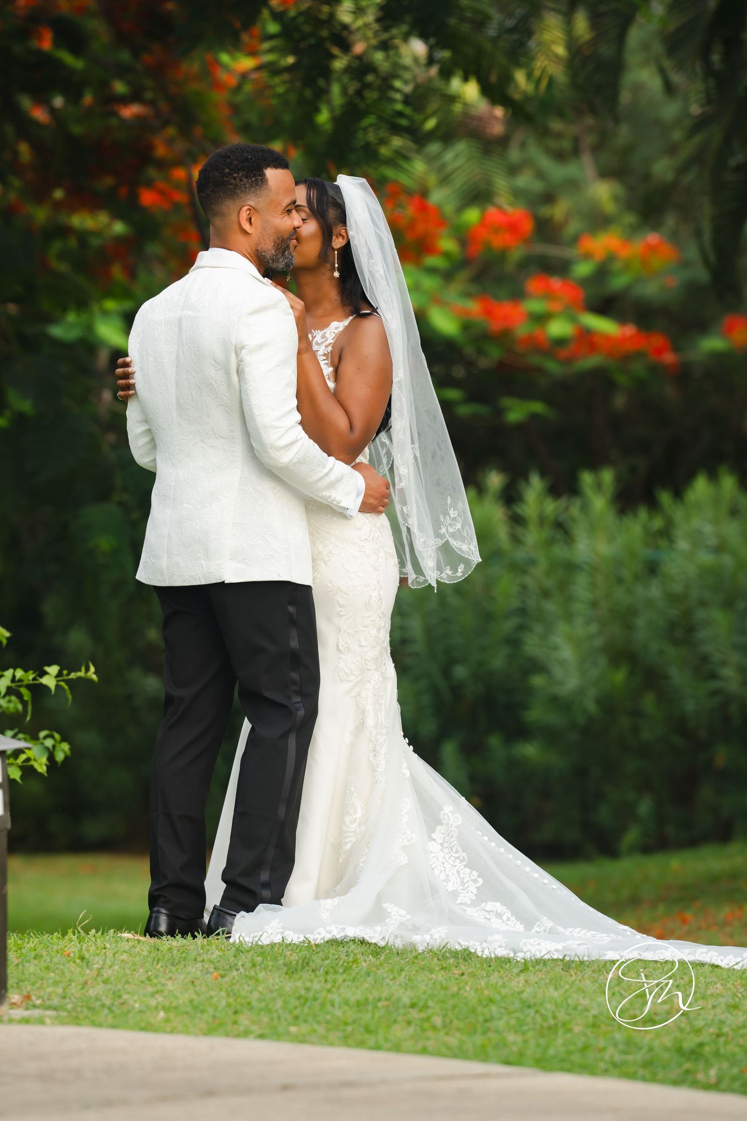 Happy wedding couple in St Lucia during couples photoshoot, capturing real emotion, connection, and authentic moments together. Sandals