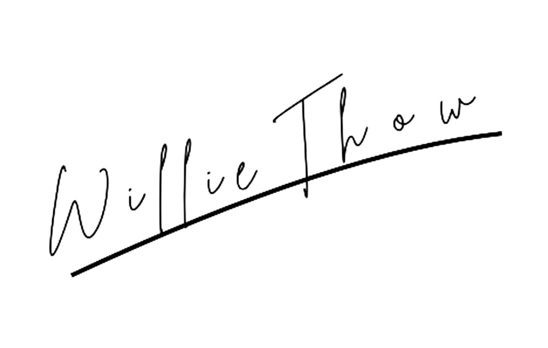 Handwritten cursive signature of Willie Thow in black ink on white background.