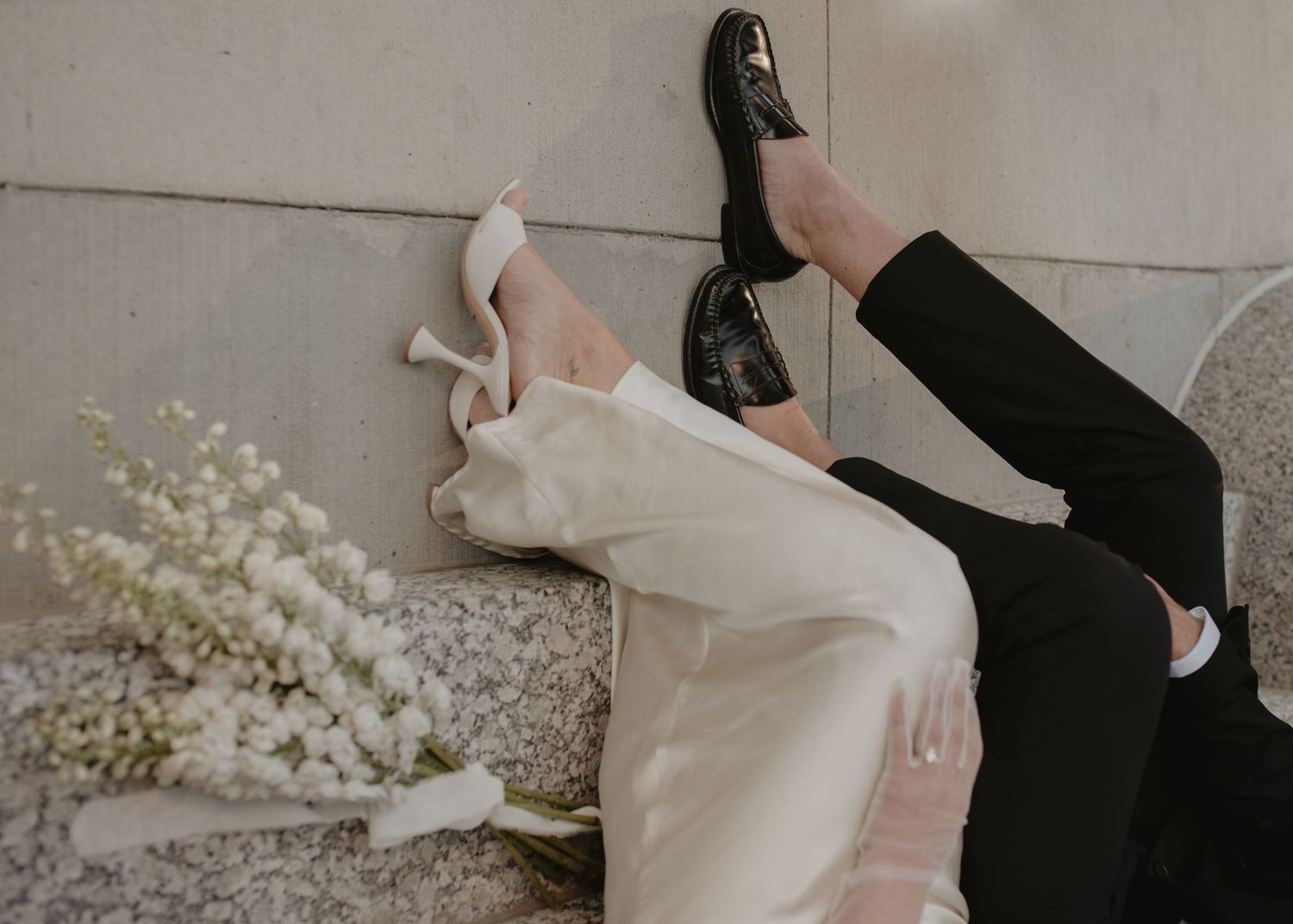 Minimalist wedding photography with soft lighting and neutral tones.