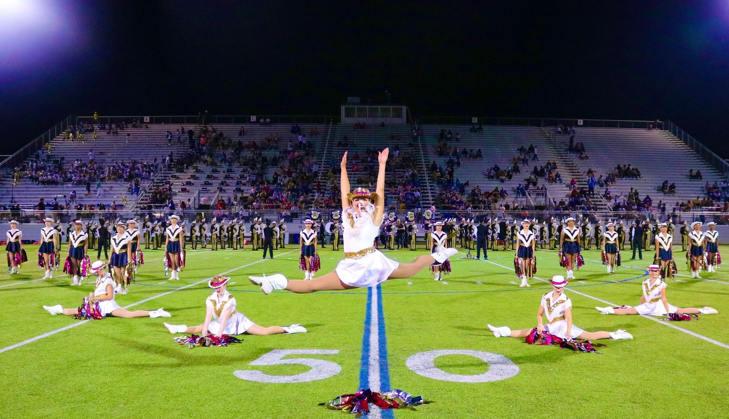 Precision Photography TX captured dancers at a football game in DFW. a