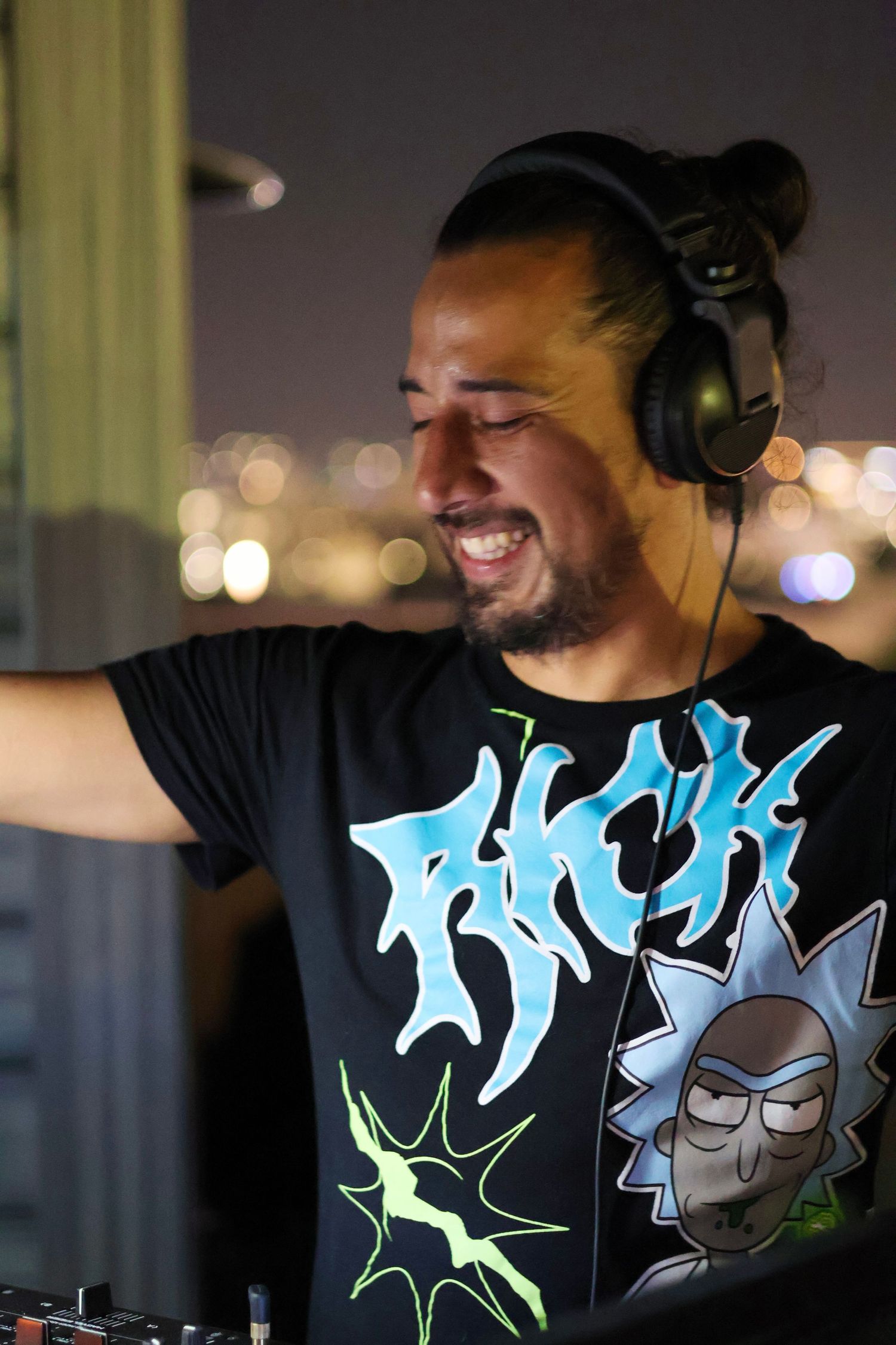 DJ performance portrait