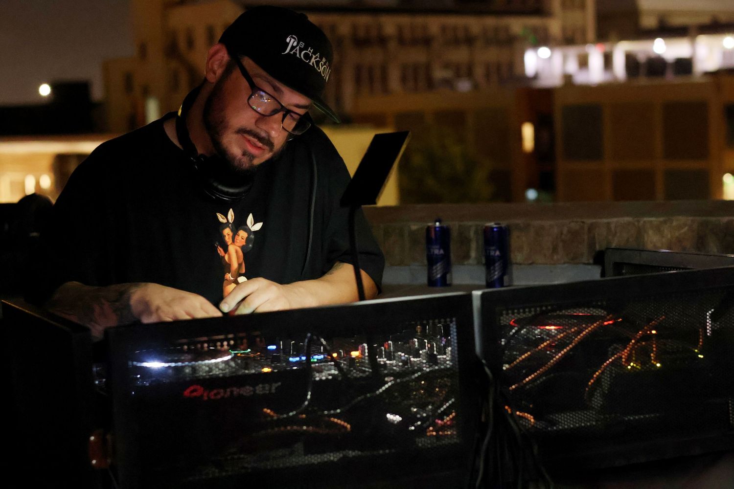 DJ performance portrait