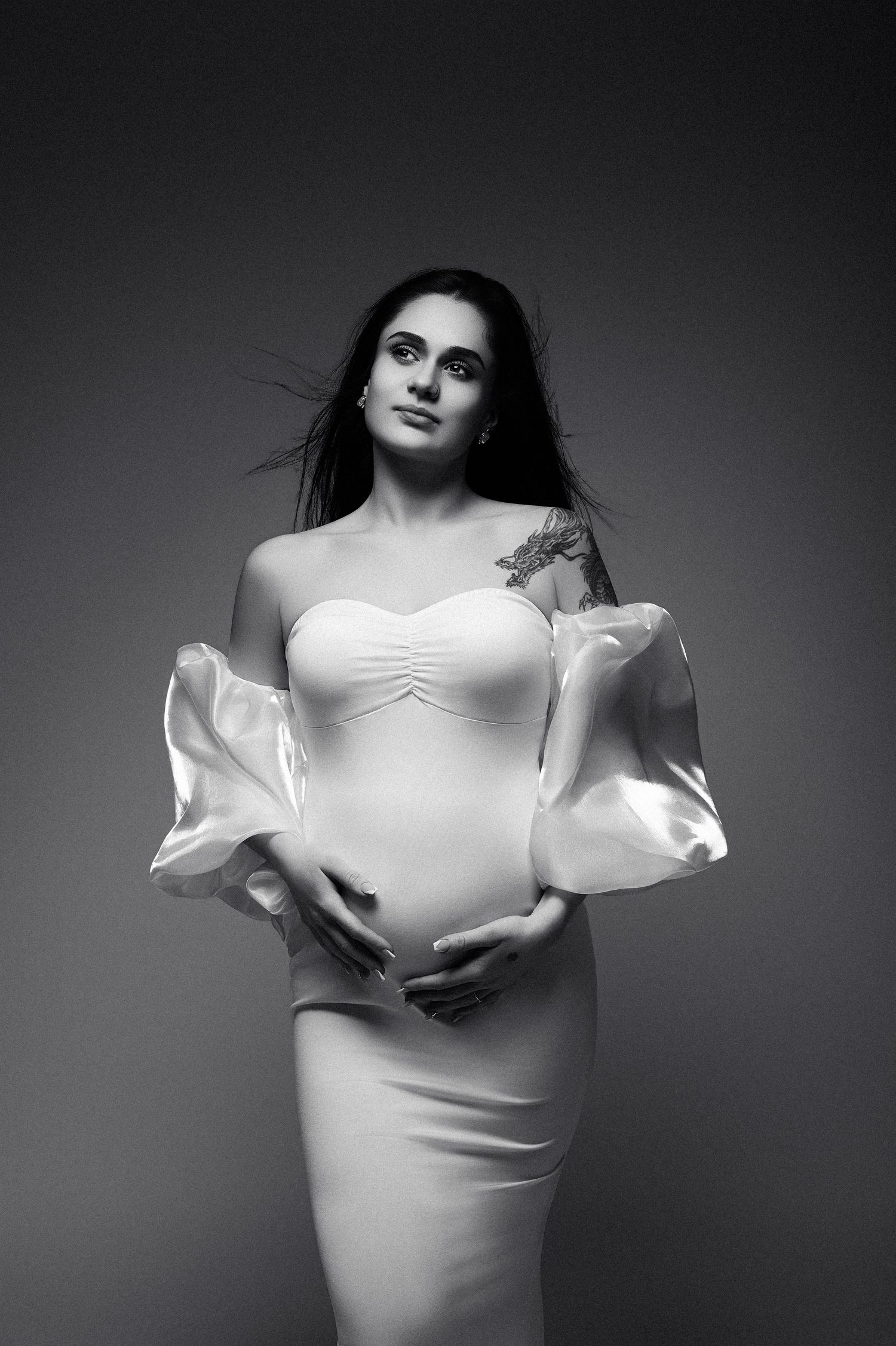 elegáns kismama fotózás Dunamocson