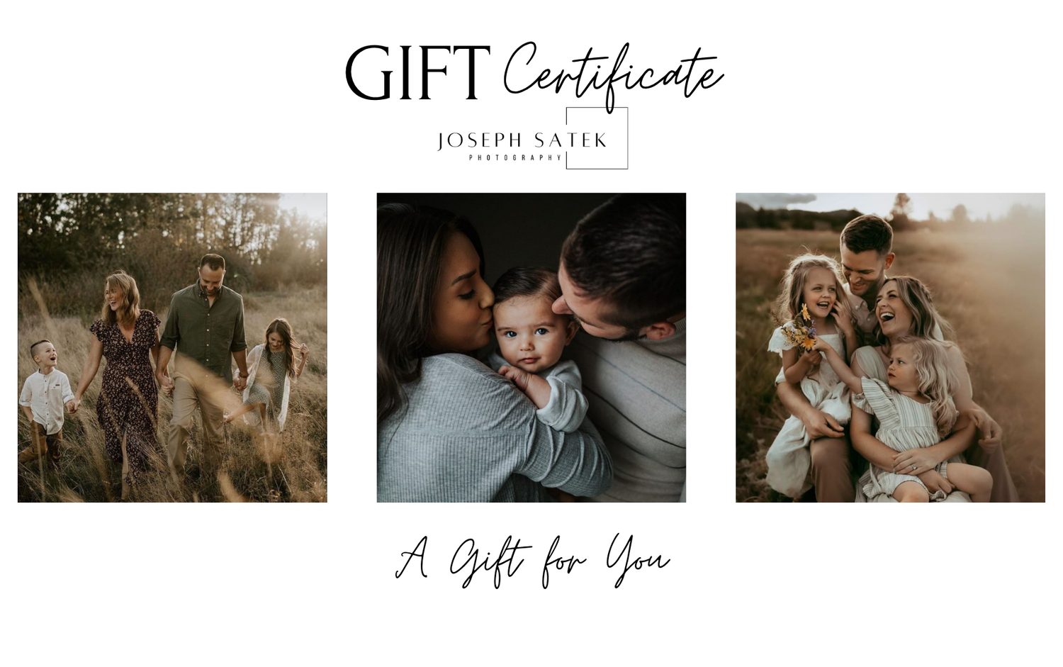 Ajándékutalvány fotózásra – Joseph Satek Photography