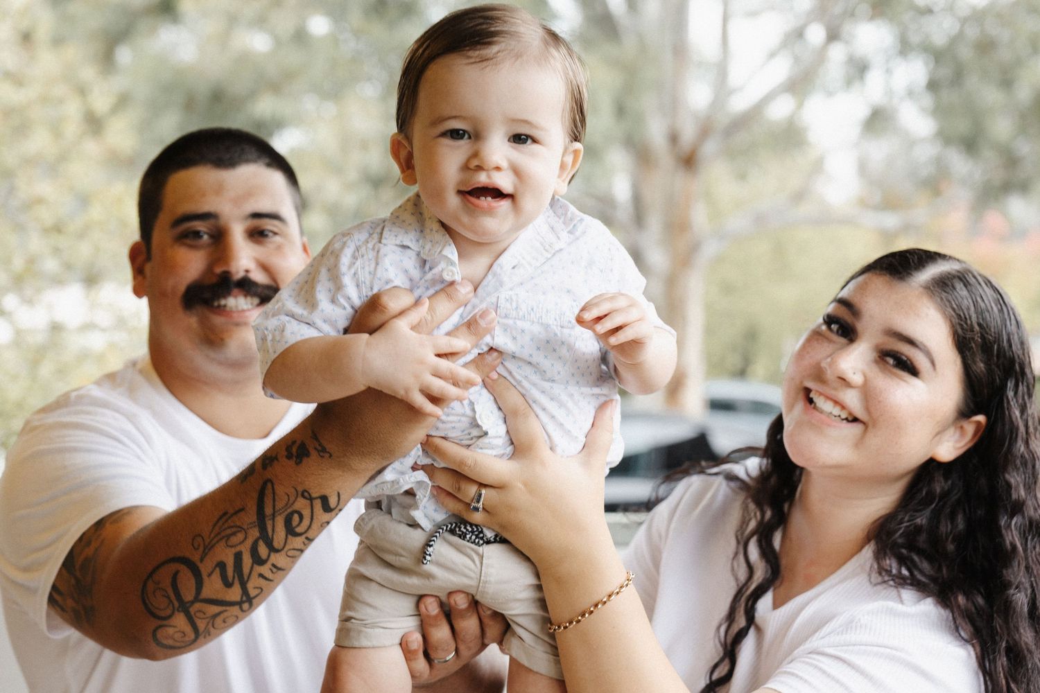one year old birthday fun family milestone photoshoot in Canberra