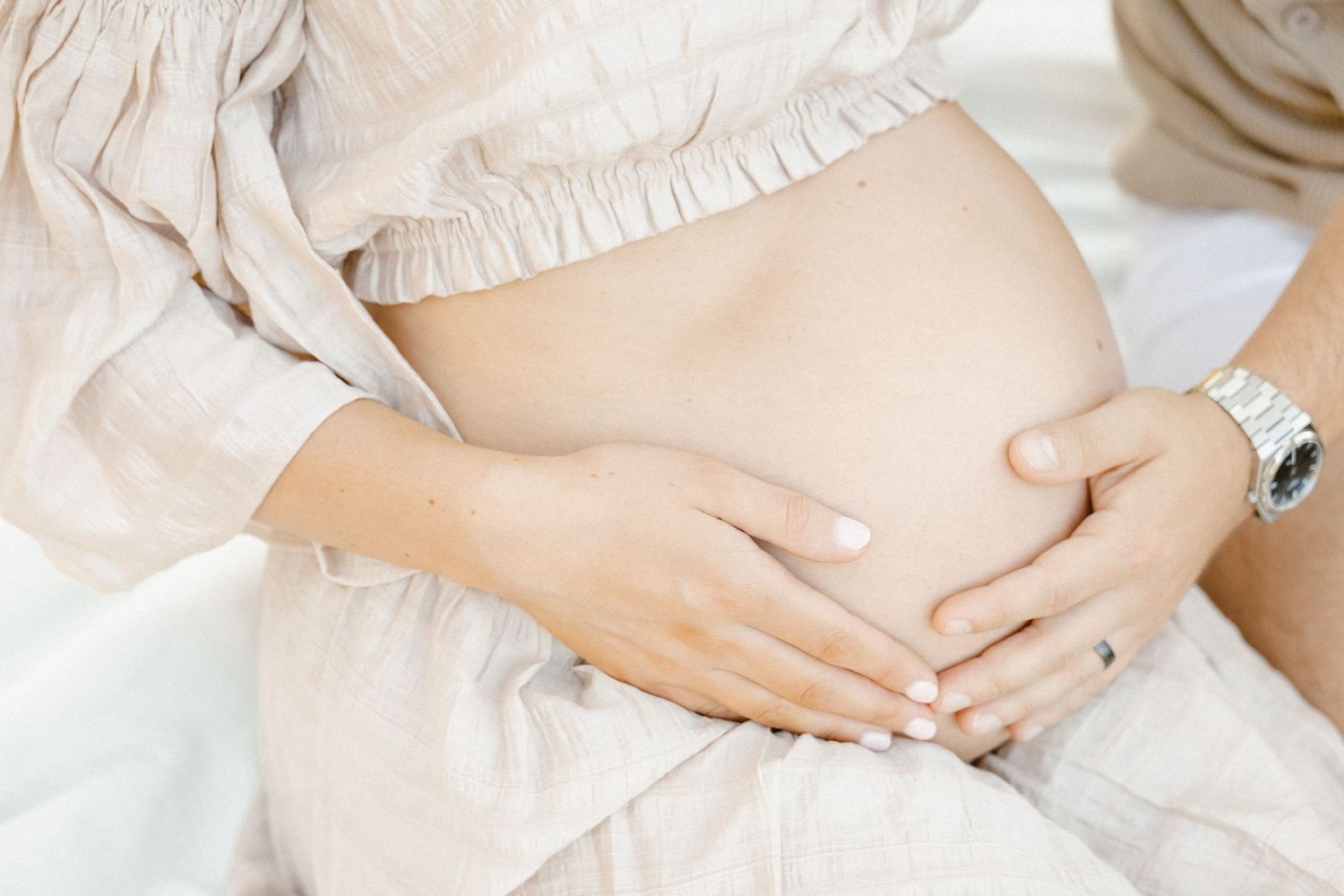 Close up of pregnancy in a maternity photoshoot in Canberra