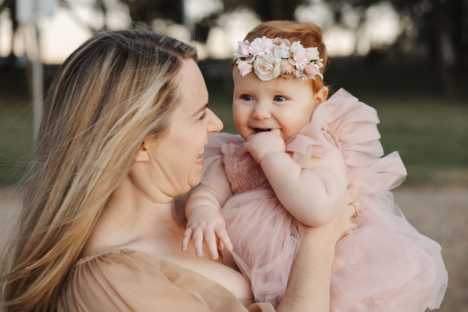 Laughing mother and baby family photography Canberra