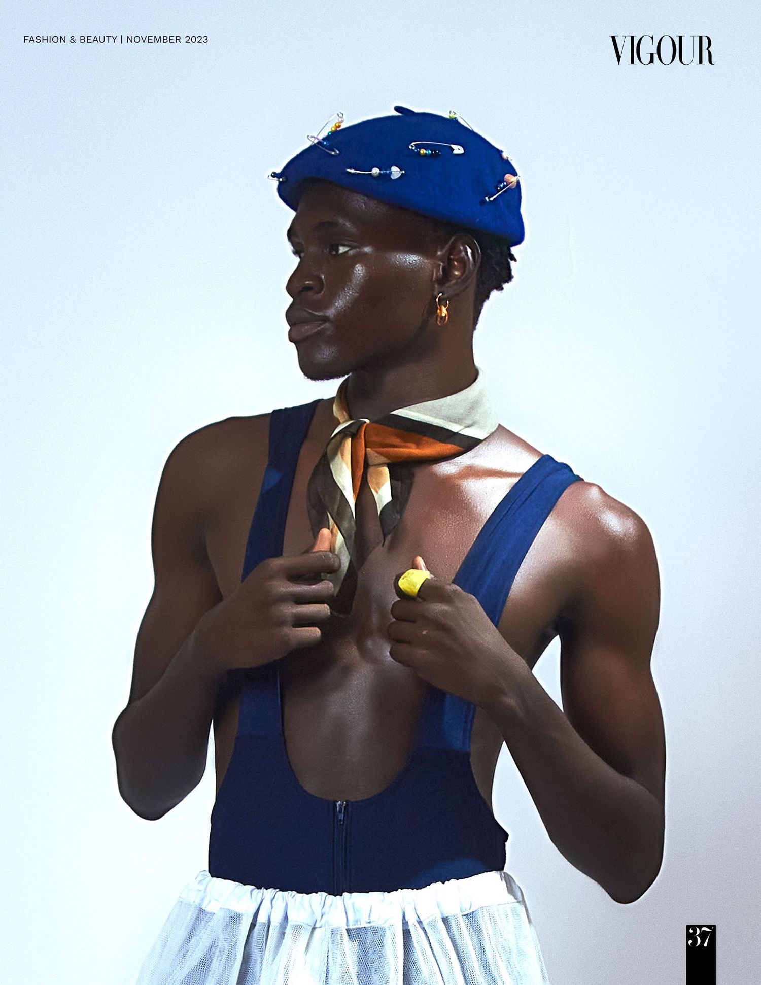Tearsheet of revolution editorial published on vigour magazine.