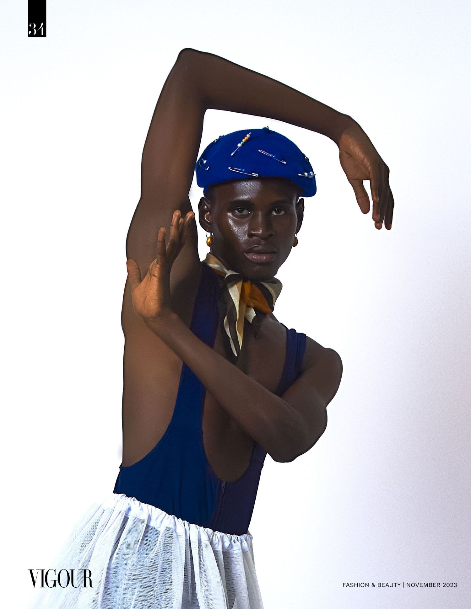 Tearsheet of revolution editorial published on vigour magazine.