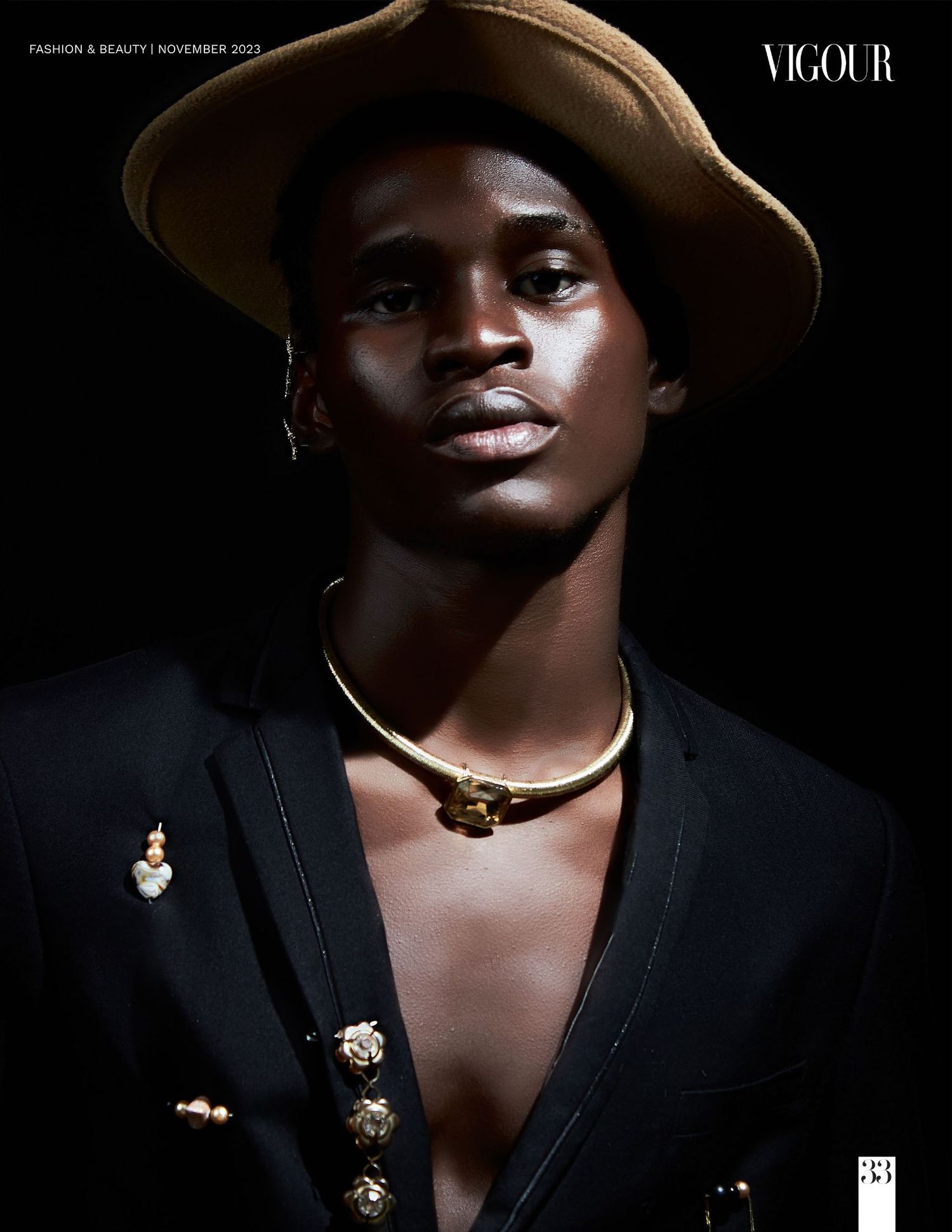 Tearsheet of revolution editorial published on vigour magazine.