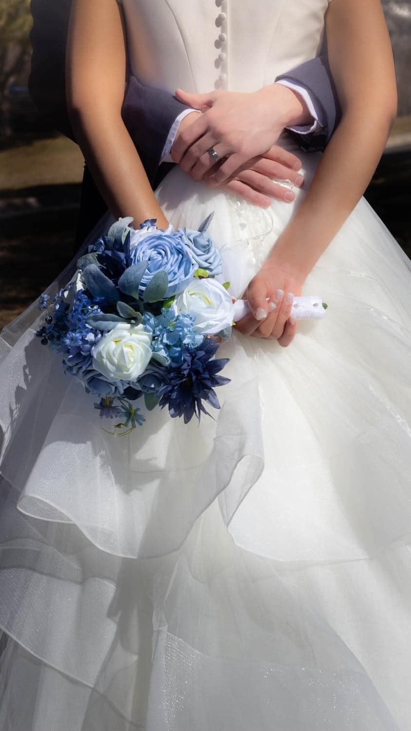 Every detail from the dress, and flowers- creates a beautiful story of love and unity.